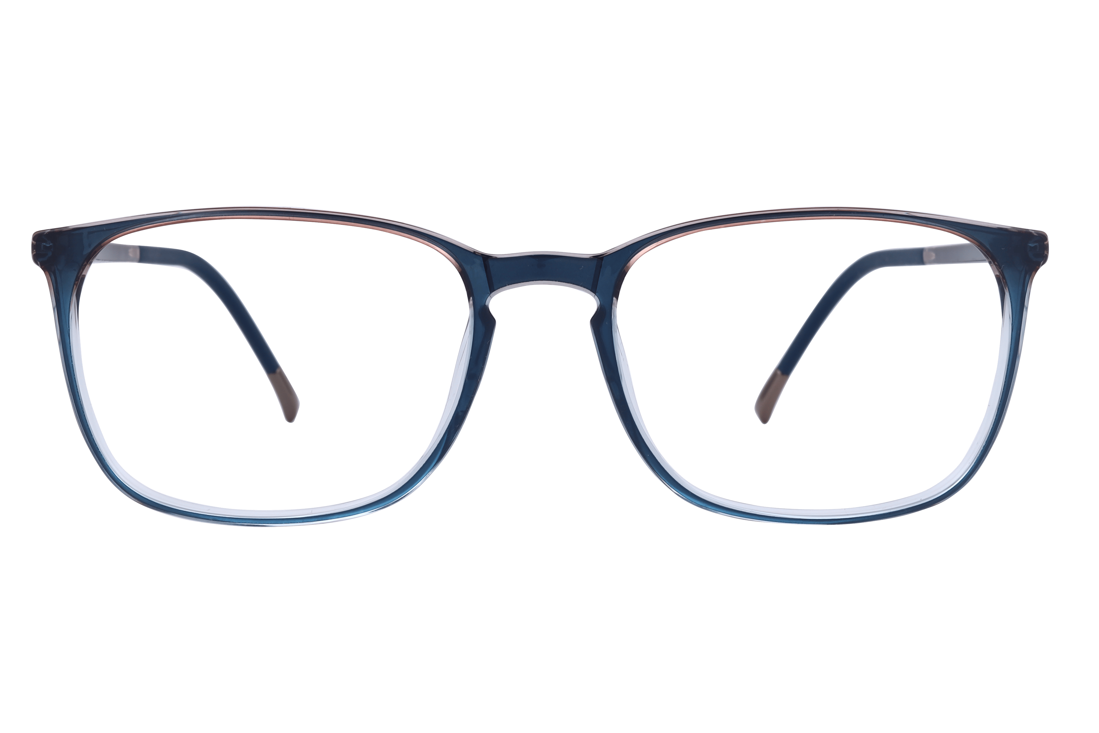 Silhouette 2943 Frame Transparent Blue Male Full Shell Frame — Transparent Blue frame — view 2
