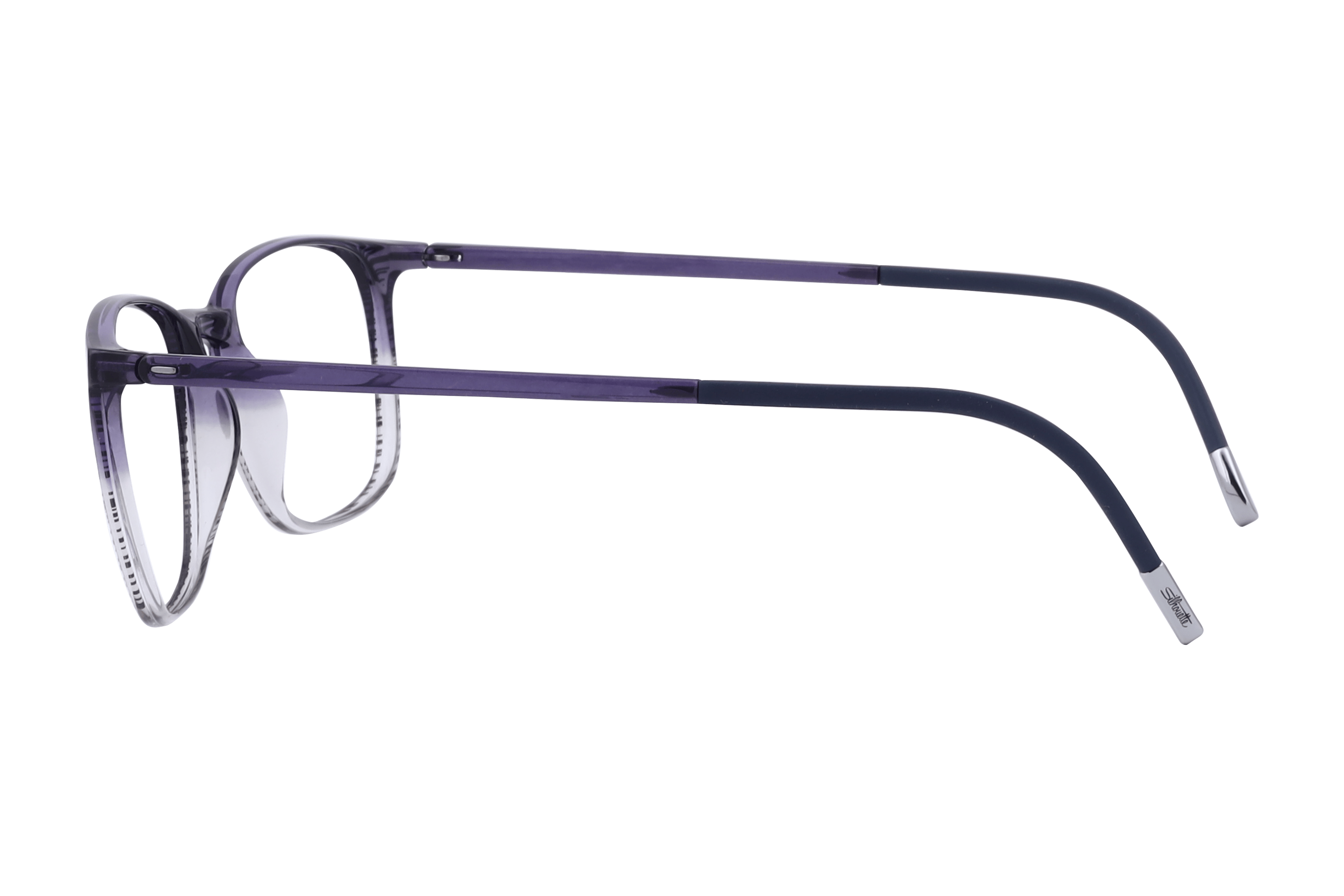 Silhouette 2943 Frame Transparent Blue Male Full Shell Frame — Transparent Blue frame — view 3