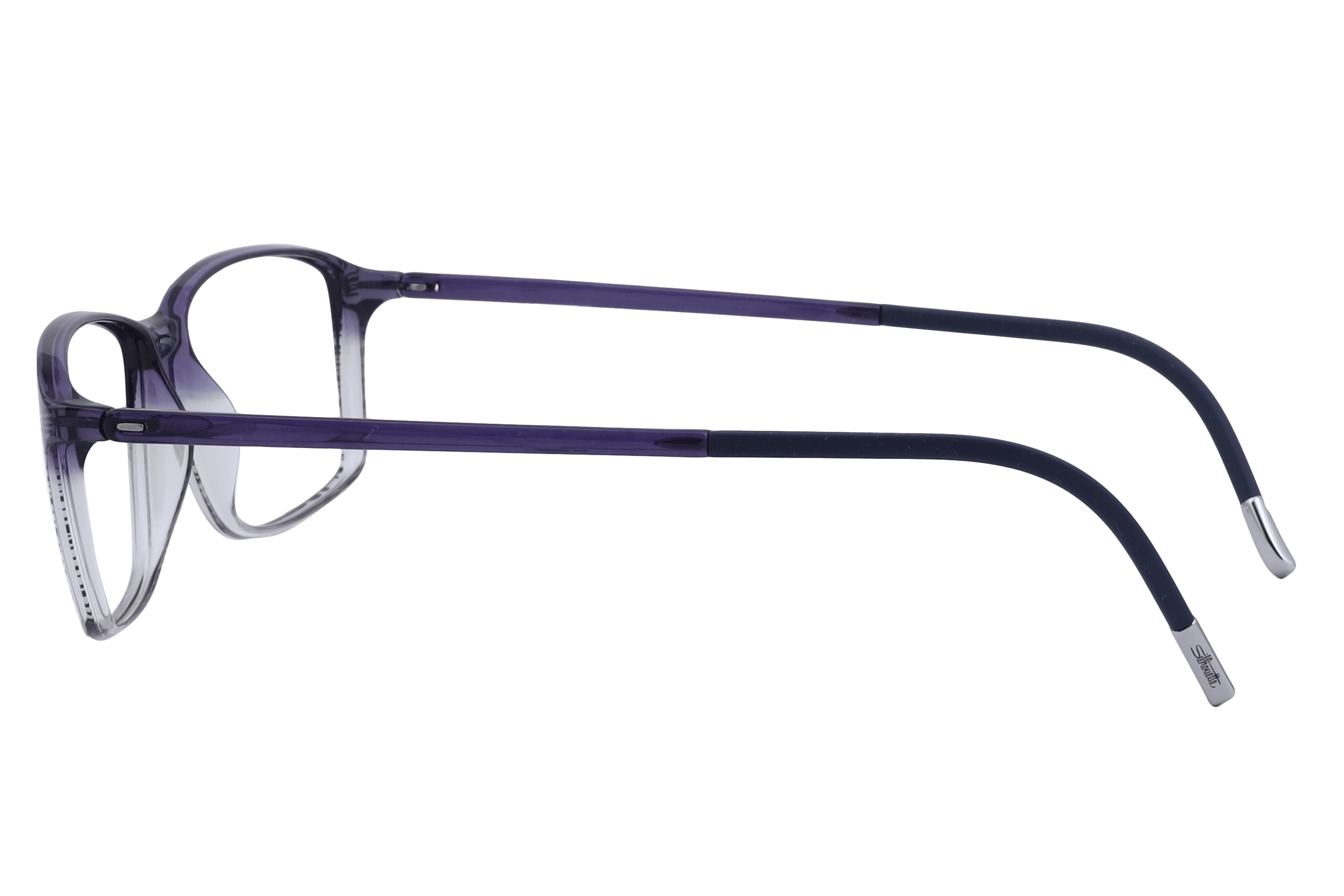 Silhouette 2942 Frame Transparent Blue Male Full Shell Frame — Transparent Blue frame — view 3