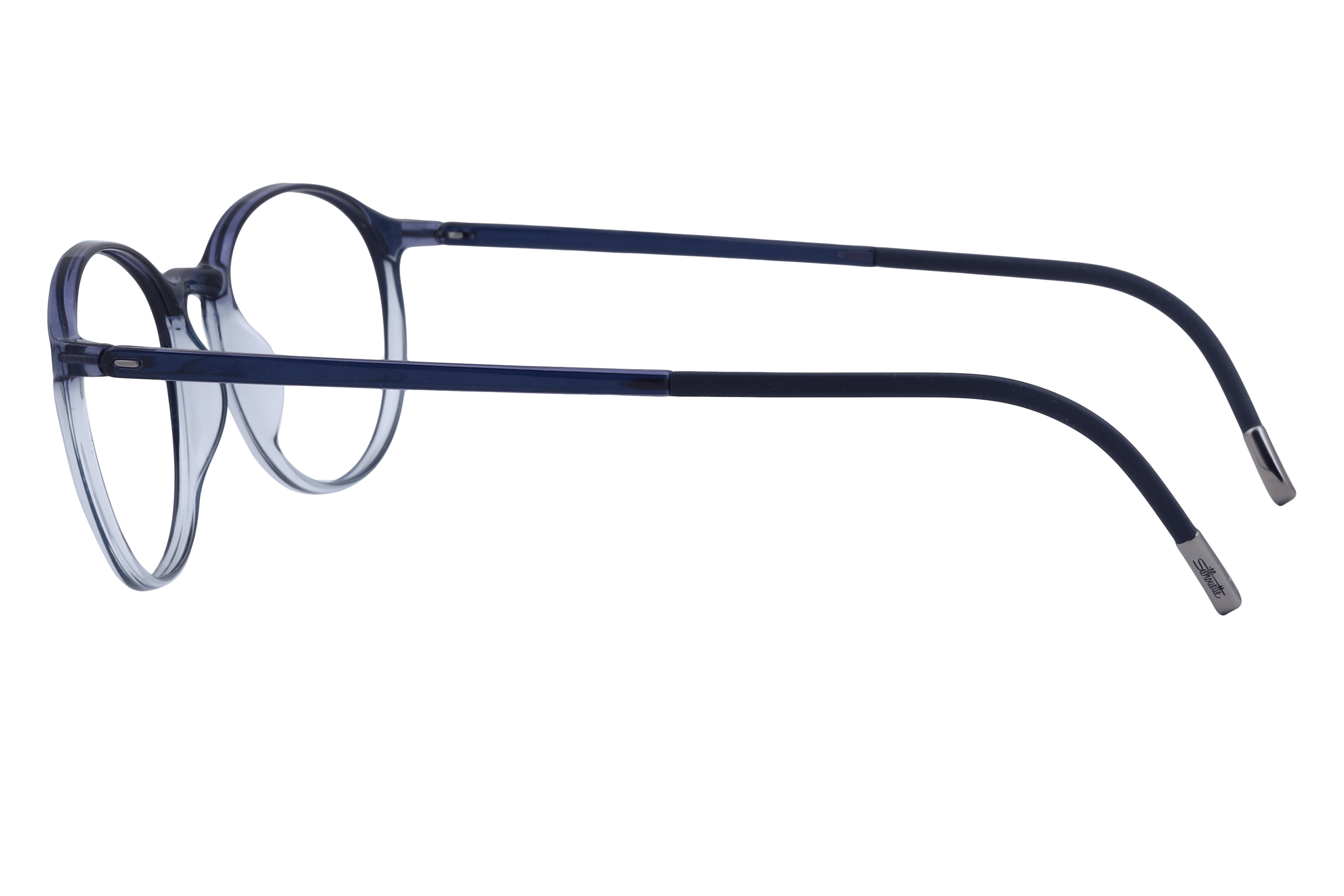 Silhouette 2940 Frame Transparent Blue Male Full Shell Frame — view 3