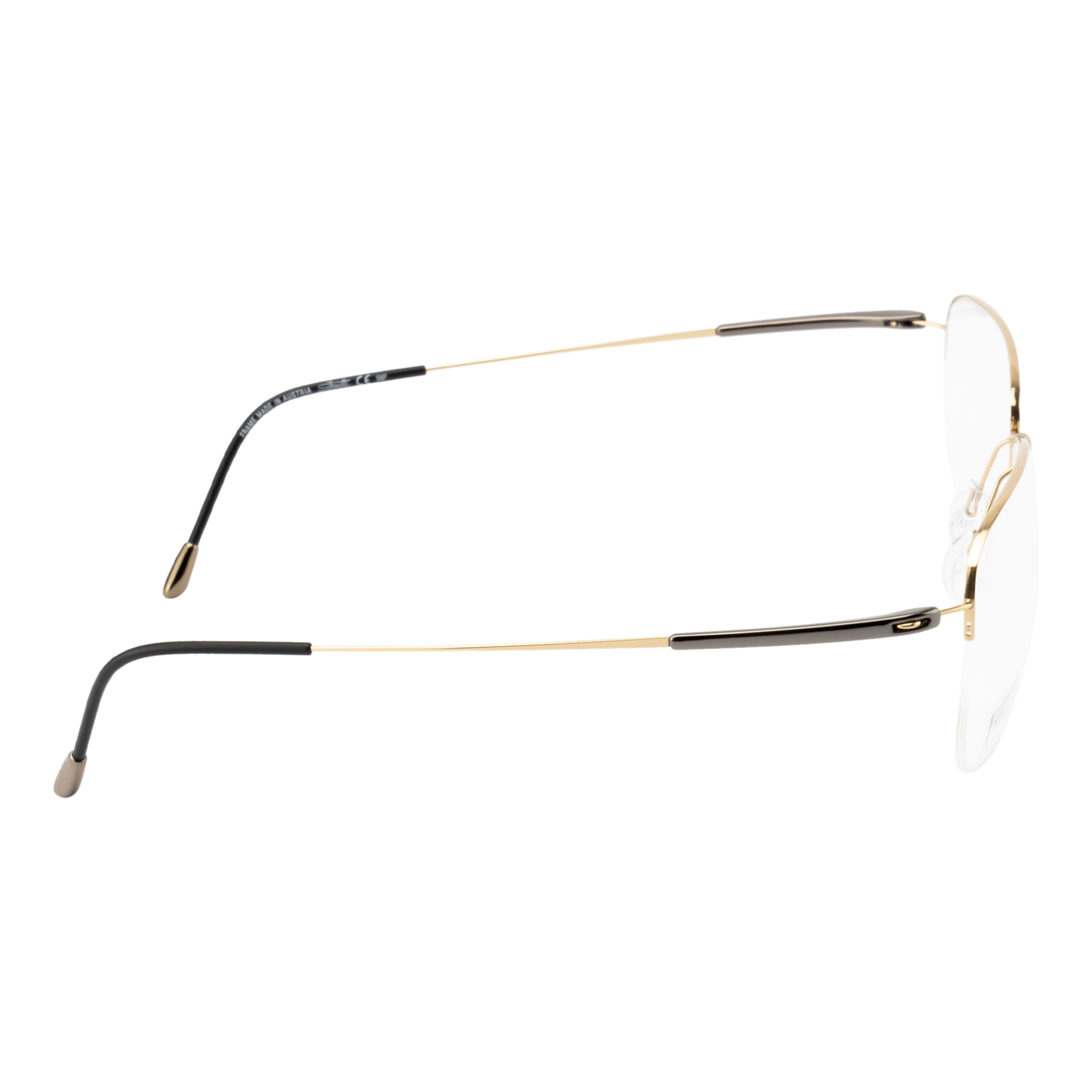 Silhouette 5575 Frame Gold Male Supra Titanium Frame — Gold frame — view 2