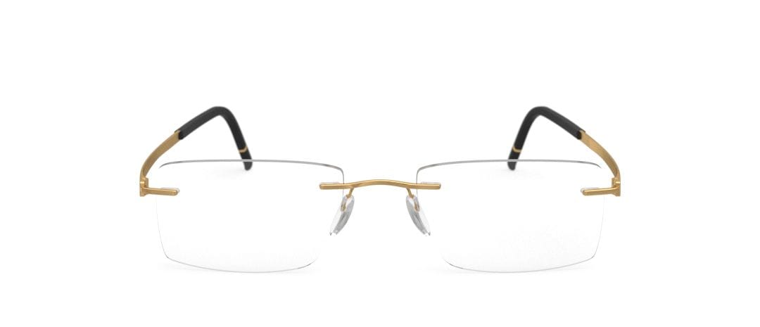 Silhouette 5529 Frame Gold Male RimLess Titanium Frame — Gold frame — view 2