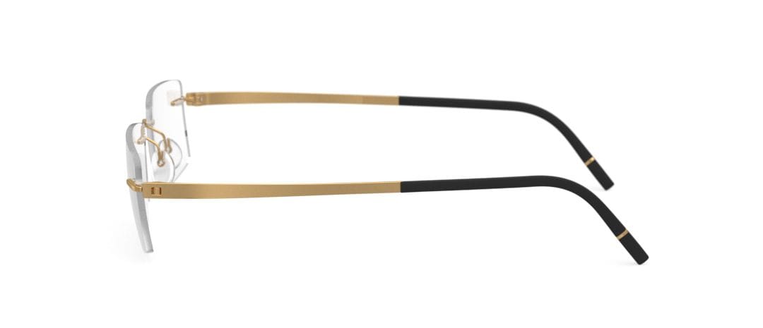 Silhouette 5529 Frame Gold Male RimLess Titanium Frame — Gold frame — view 3