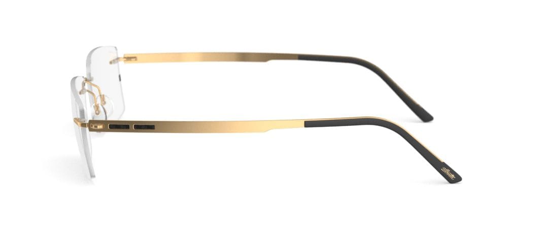 Silhouette 5537 Frame Gold Male RimLess Metal Frame — Gold frame — view 3