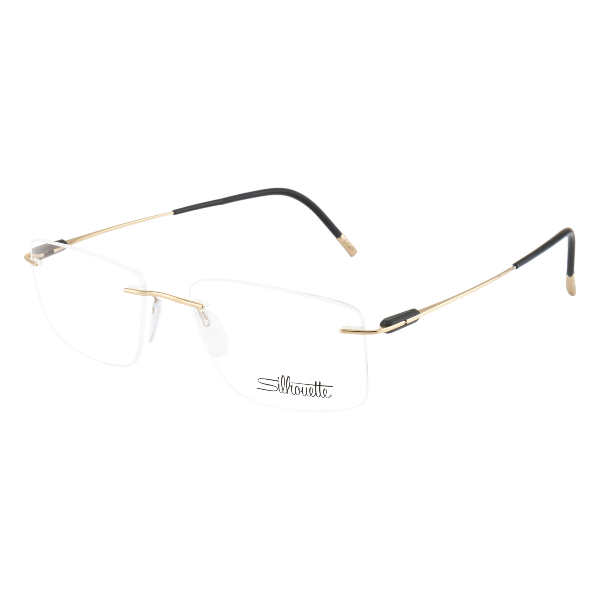 Silhouette 5561 Frame Gold Male RimLess Titanium Frame — Gold frame — view 1