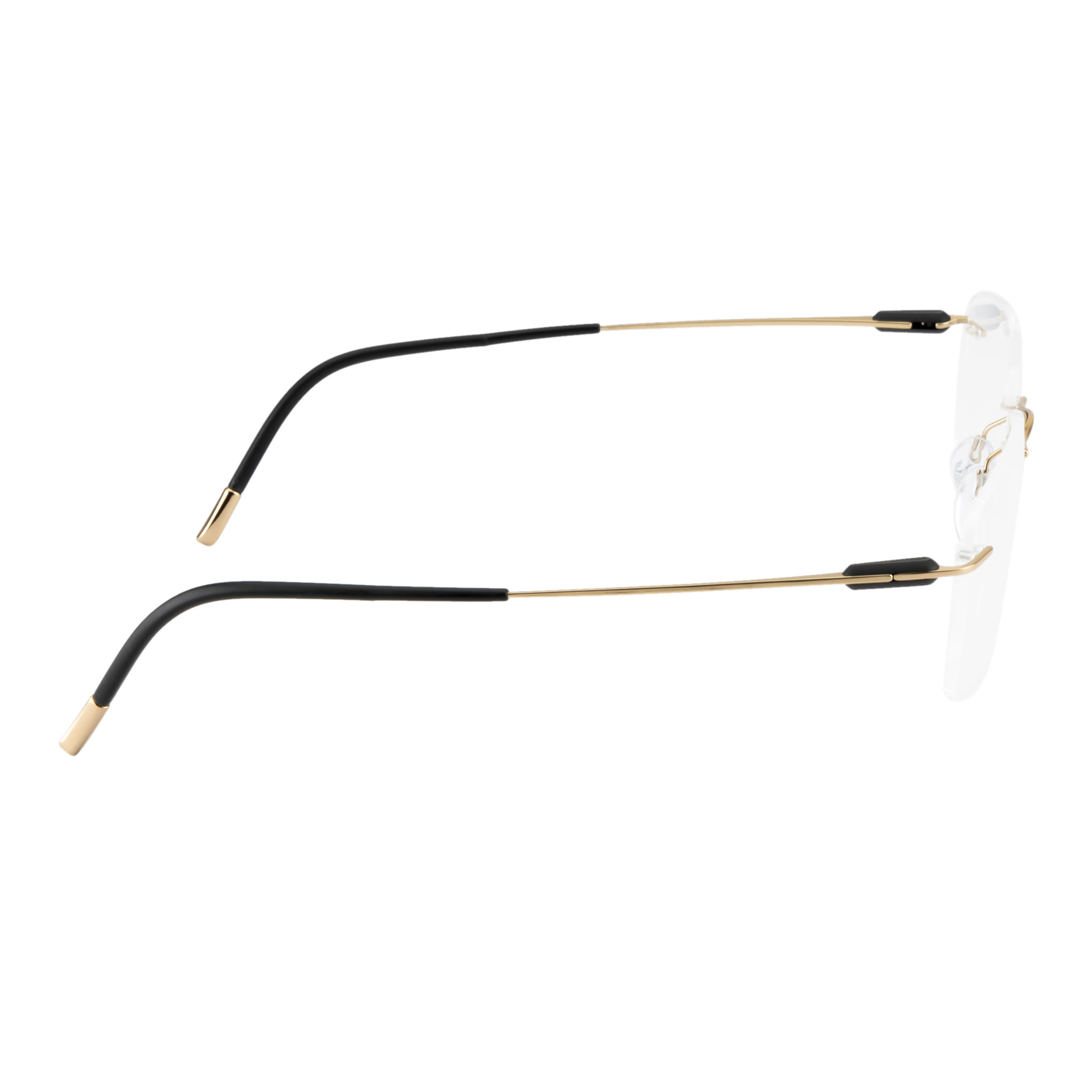 Silhouette 5561 Frame Gold Male RimLess Titanium Frame — Gold frame — view 3