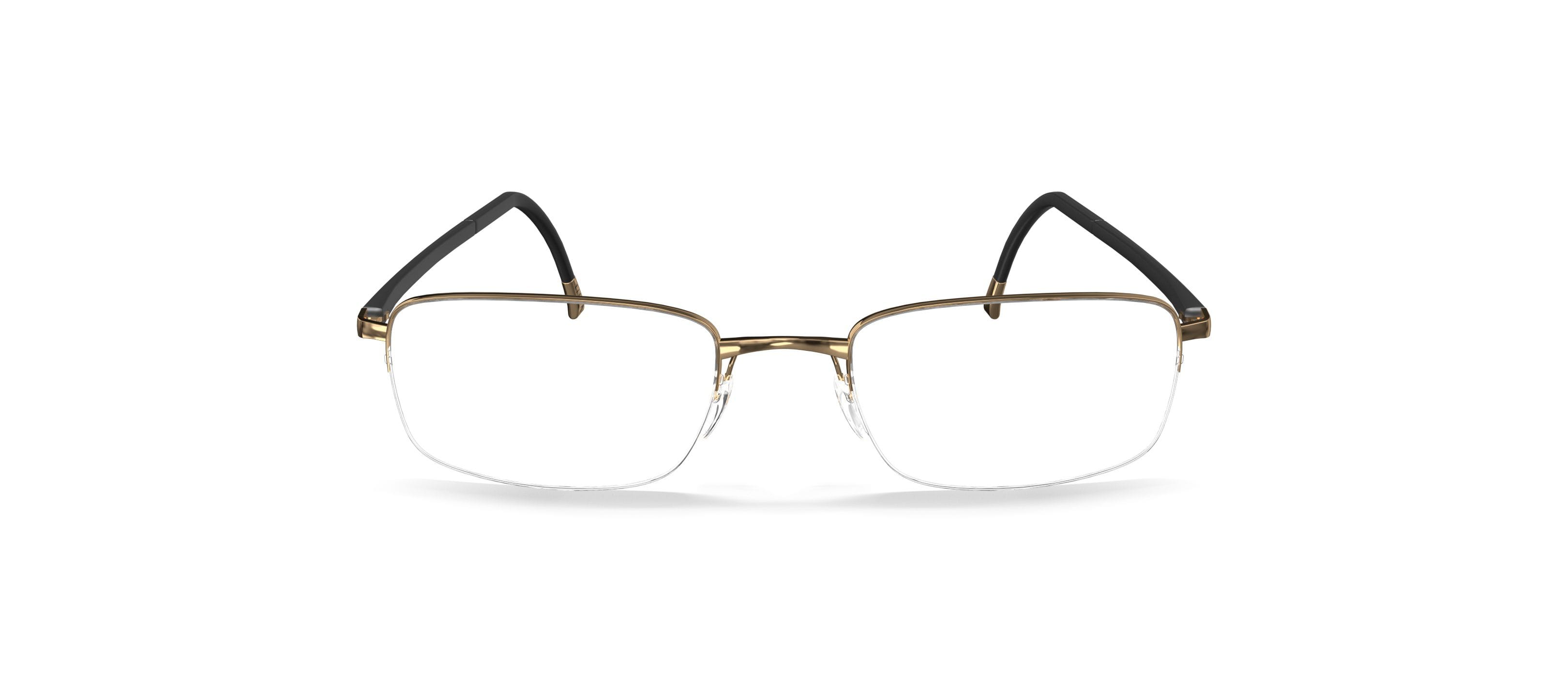 Silhouette 5559 Frame Gold Male Supra Titanium with Shell Frame — Gold frame — view 2