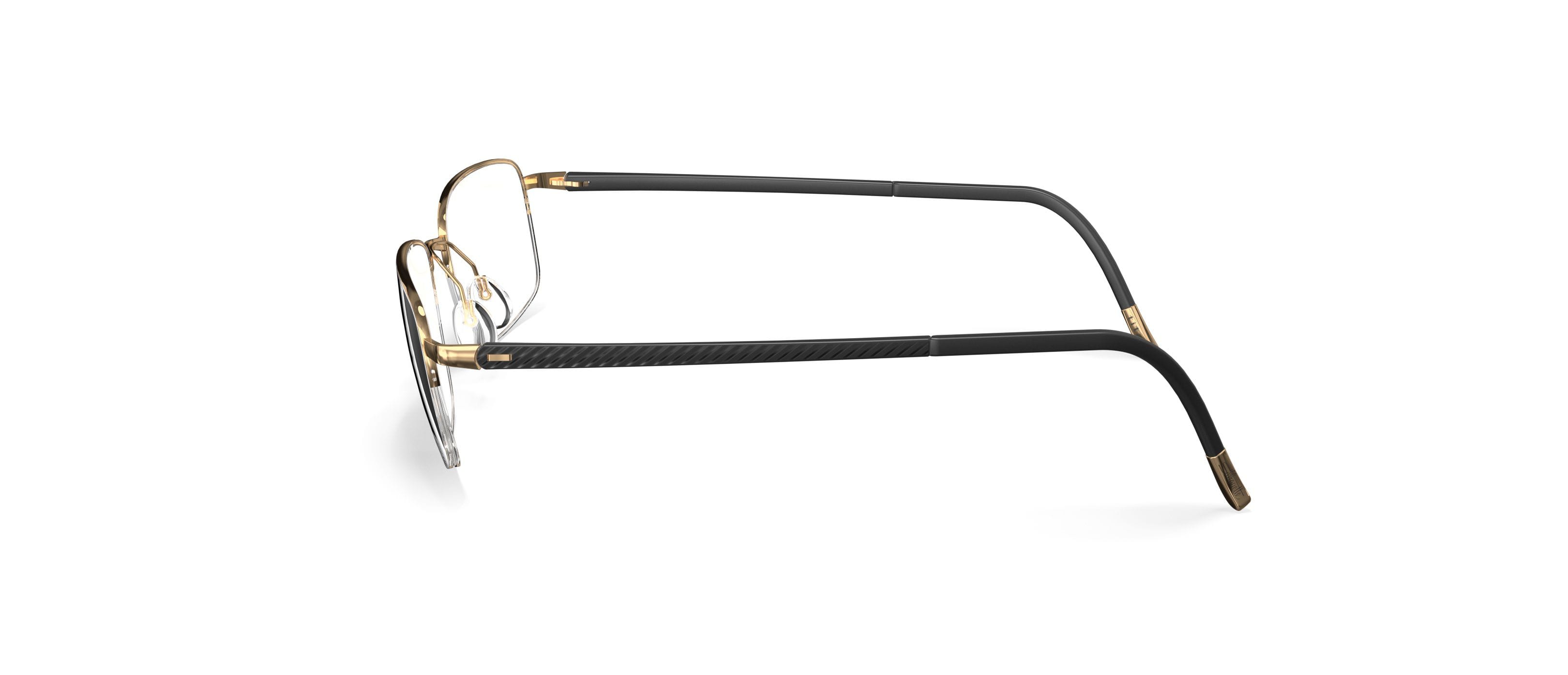Silhouette 5559 Frame Gold Male Supra Titanium with Shell Frame — Gold frame — view 3