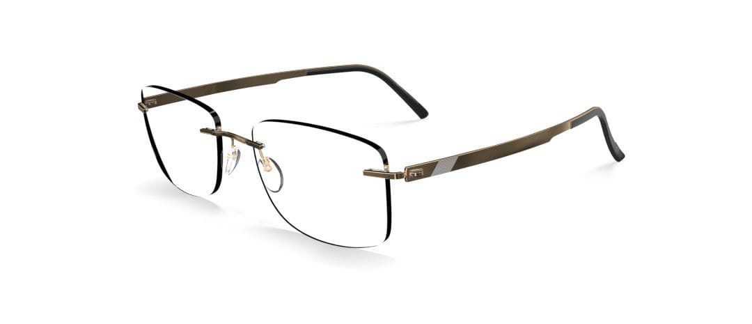 Silhouette 5558/DC Frame Gold Male RimLess Metal — Gold frame
