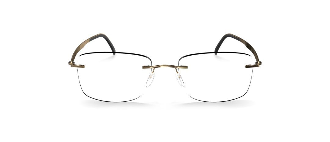 Silhouette 5558/DC Frame Gold Male RimLess Metal Frame — Gold frame — view 2