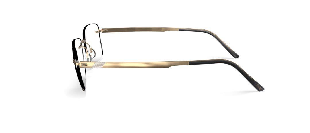 Silhouette 5558/DC Frame Gold Male RimLess Metal Frame — Gold frame — view 3