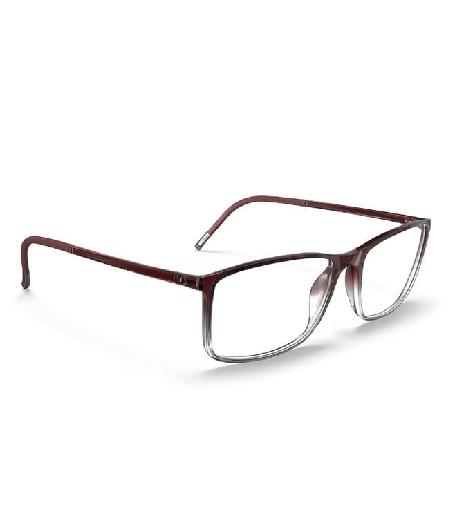Silhouette 2934/75 Frame Transparent Maroon Unisex Full Shel — Transparent Maroon frame