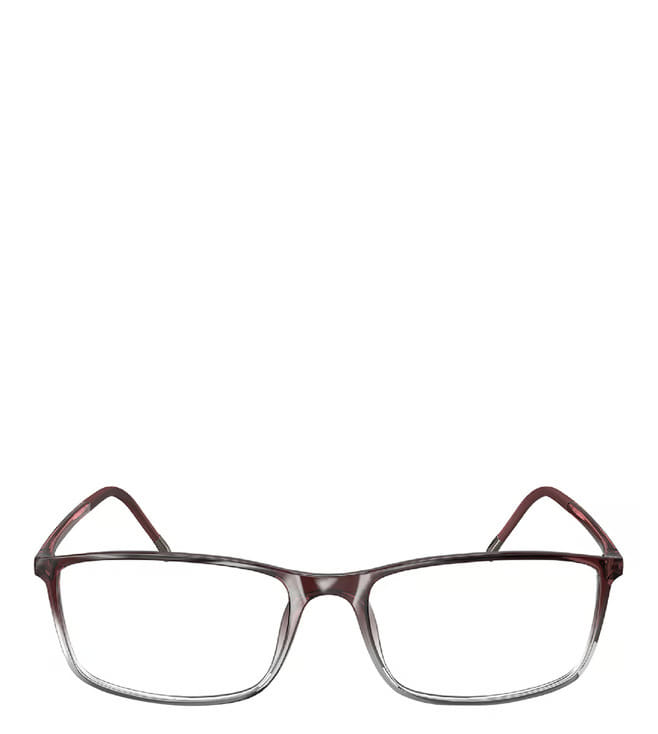 Silhouette 2934/75 Frame Transparent Maroon Unisex Full Shel Frame — Transparent Maroon frame — view 2