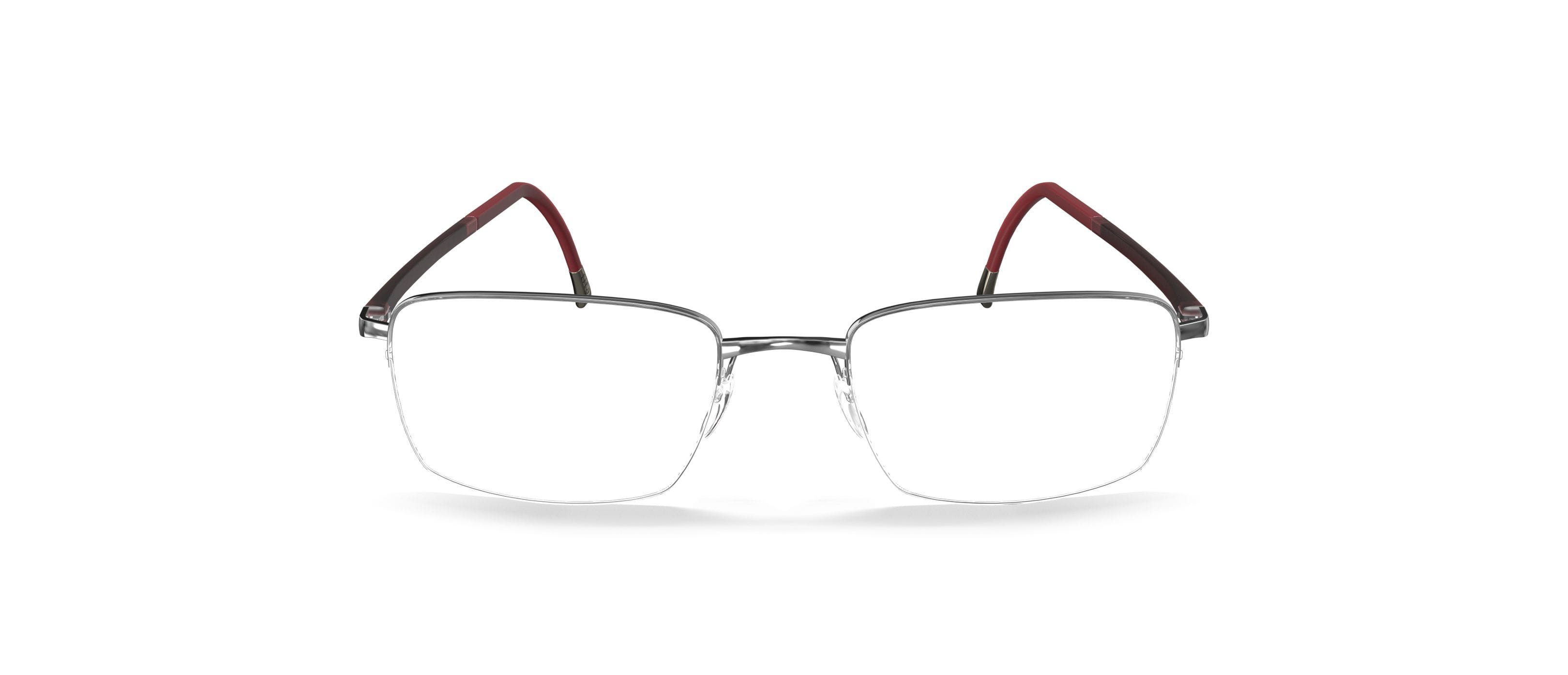Silhouette 5560/75 Frame Silver Male Supra Shell Frame — Silver frame — view 2