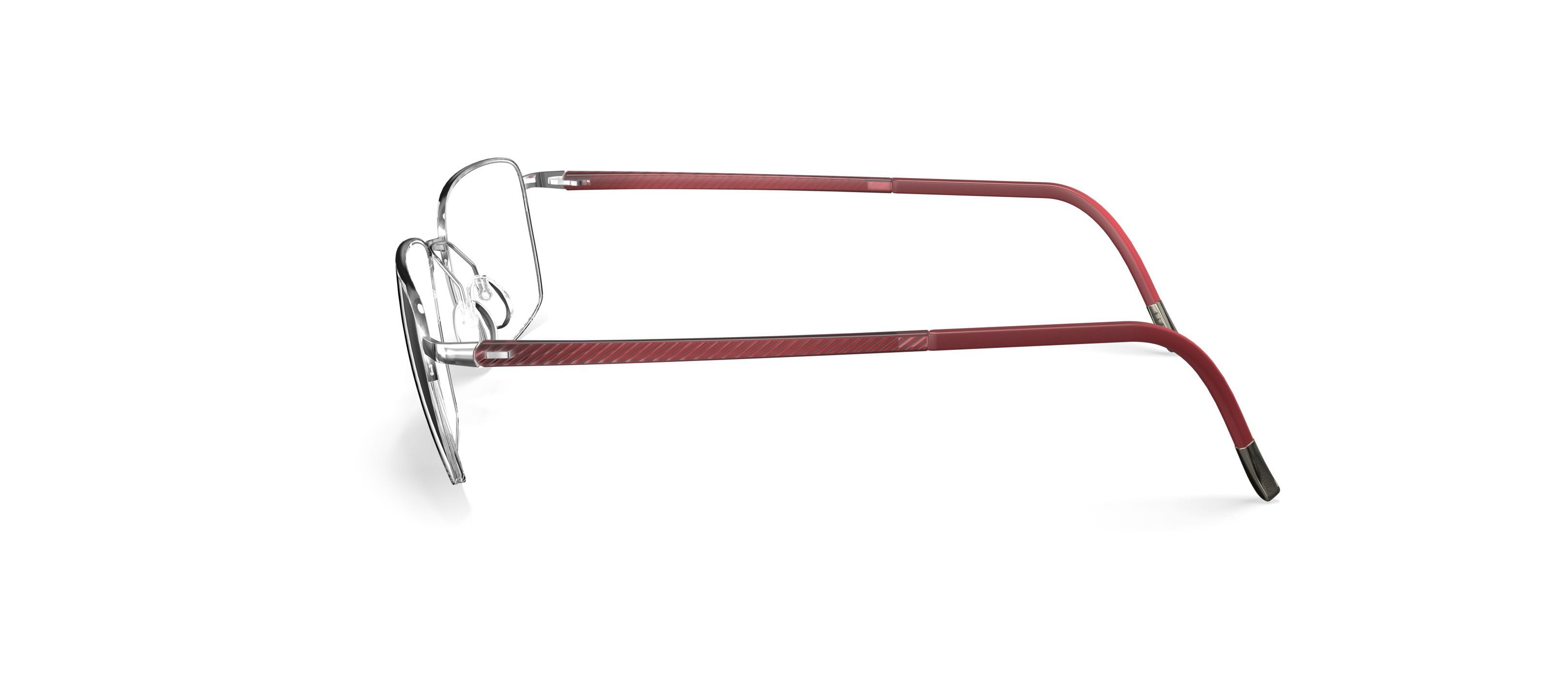 Silhouette 5560/75 Frame Silver Male Supra Shell Frame — Silver frame — view 3