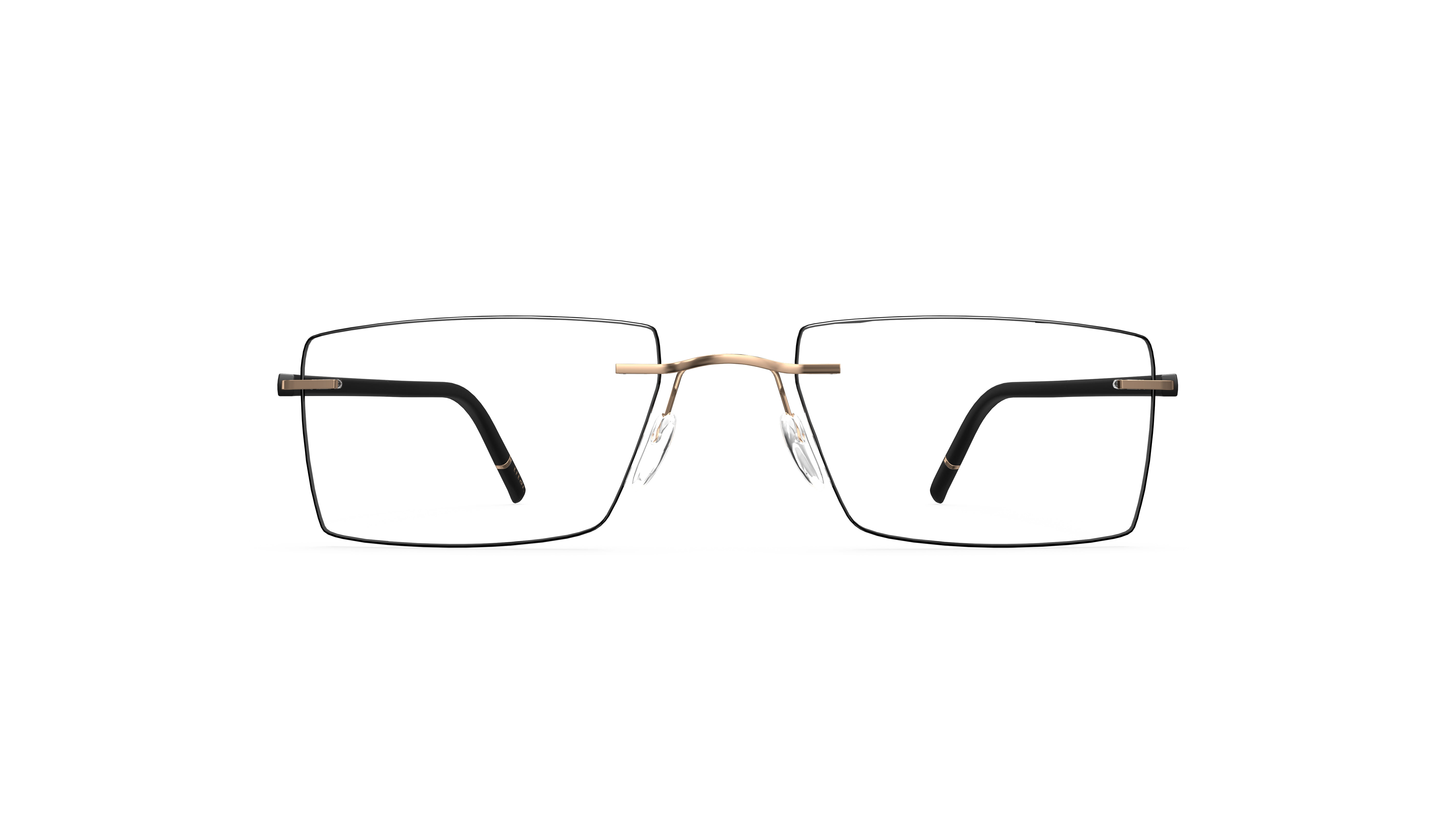 Silhouette 5567 Frame Gold Male RimLess Titanium with Shell Frame — Gold frame — view 2