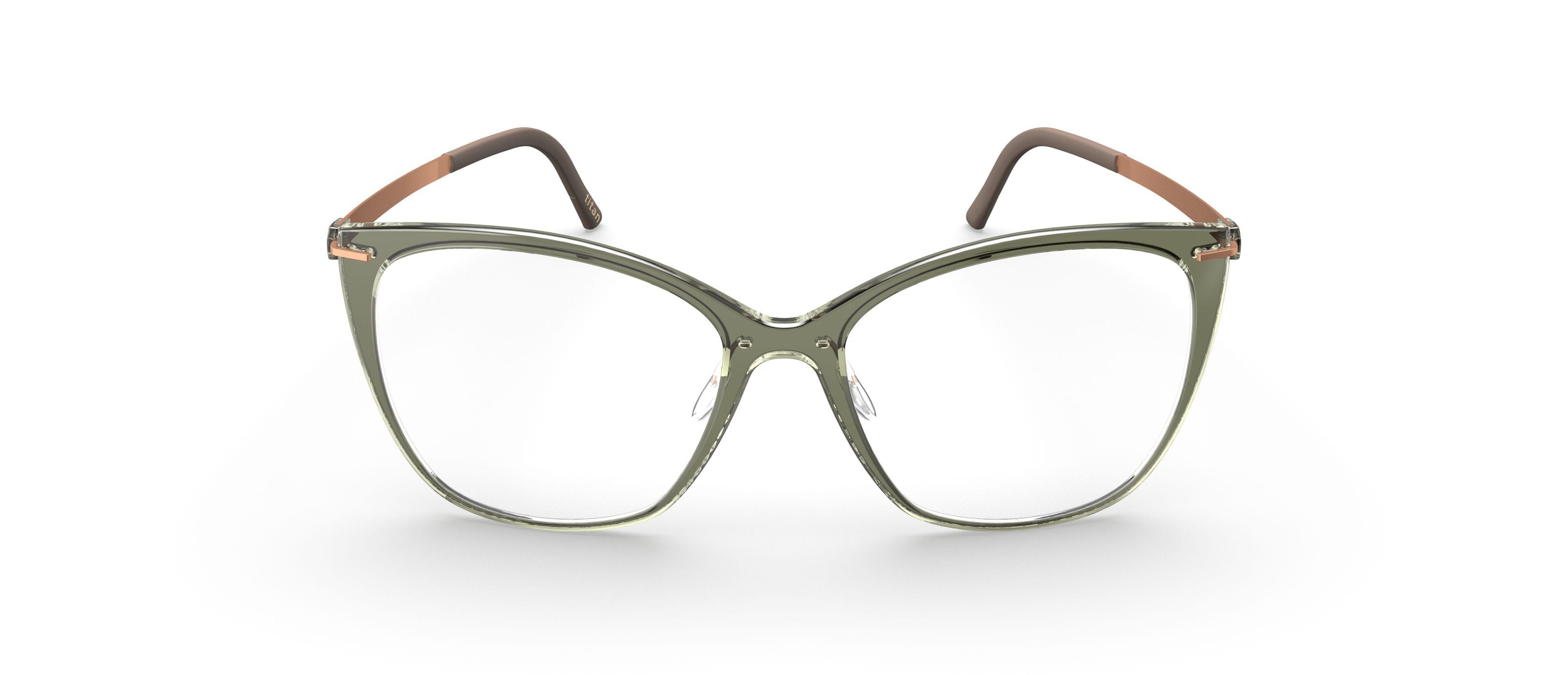 Silhouette SPX 1610 Frame Green Unisex Full Titanium Frame — Green frame — view 2