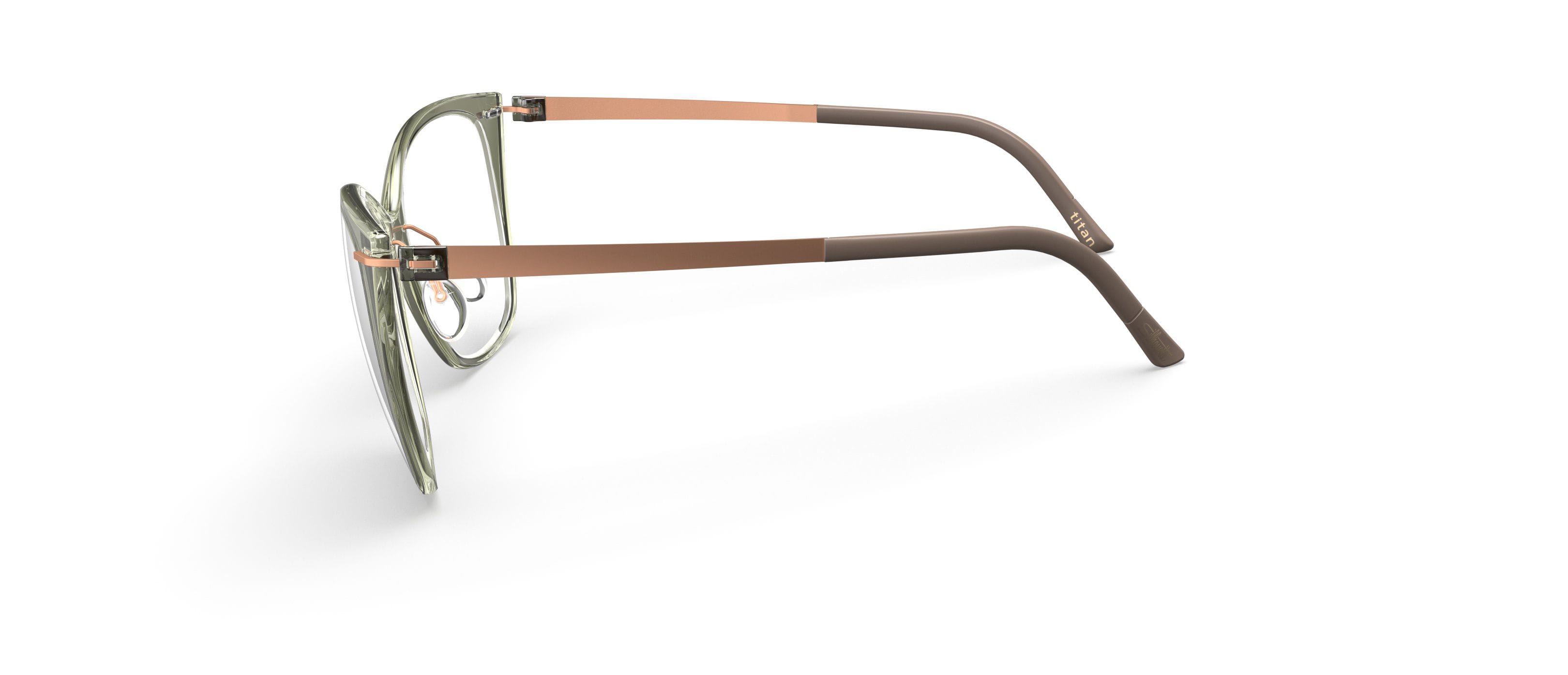 Silhouette SPX 1610 Frame Green Unisex Full Titanium Frame — Green frame — view 3