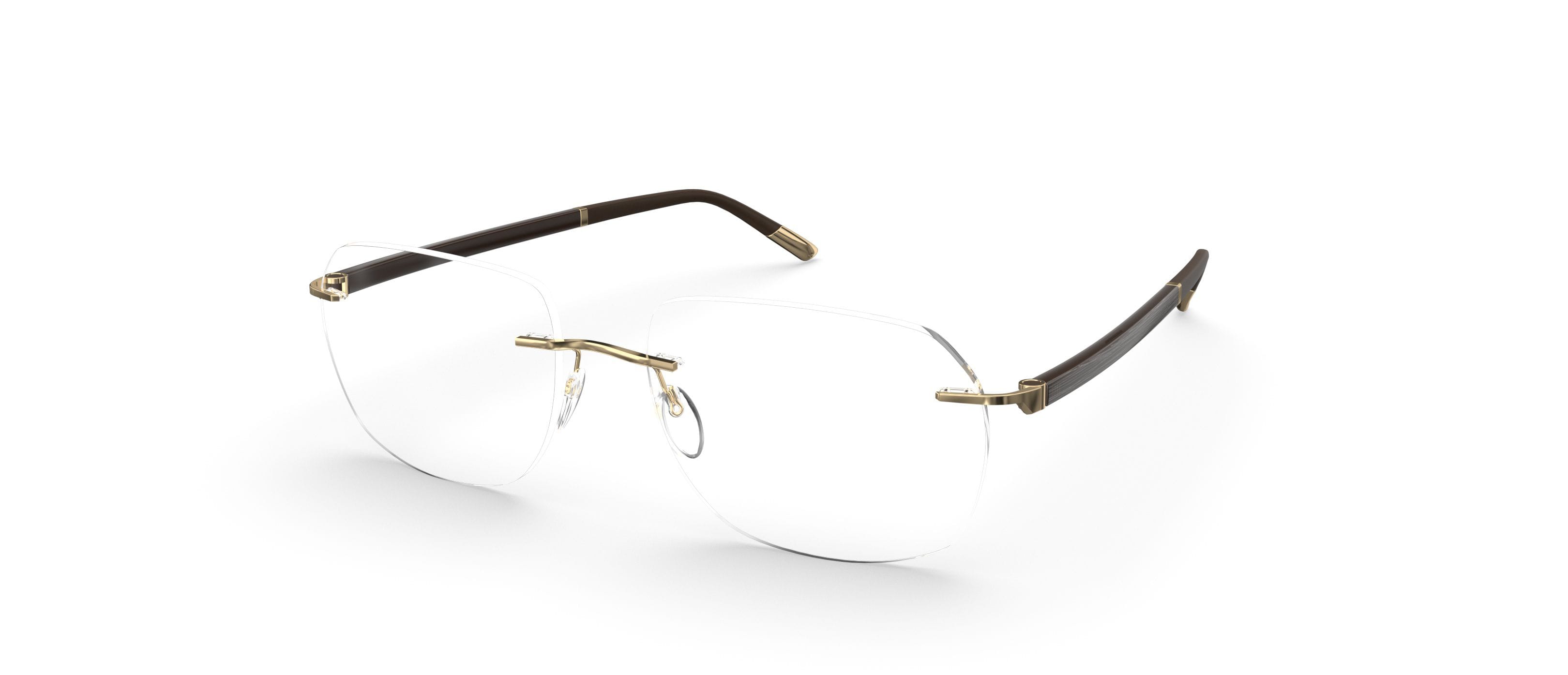 Silhouette 5564 Frame Gold Male Full Titanium with Shell