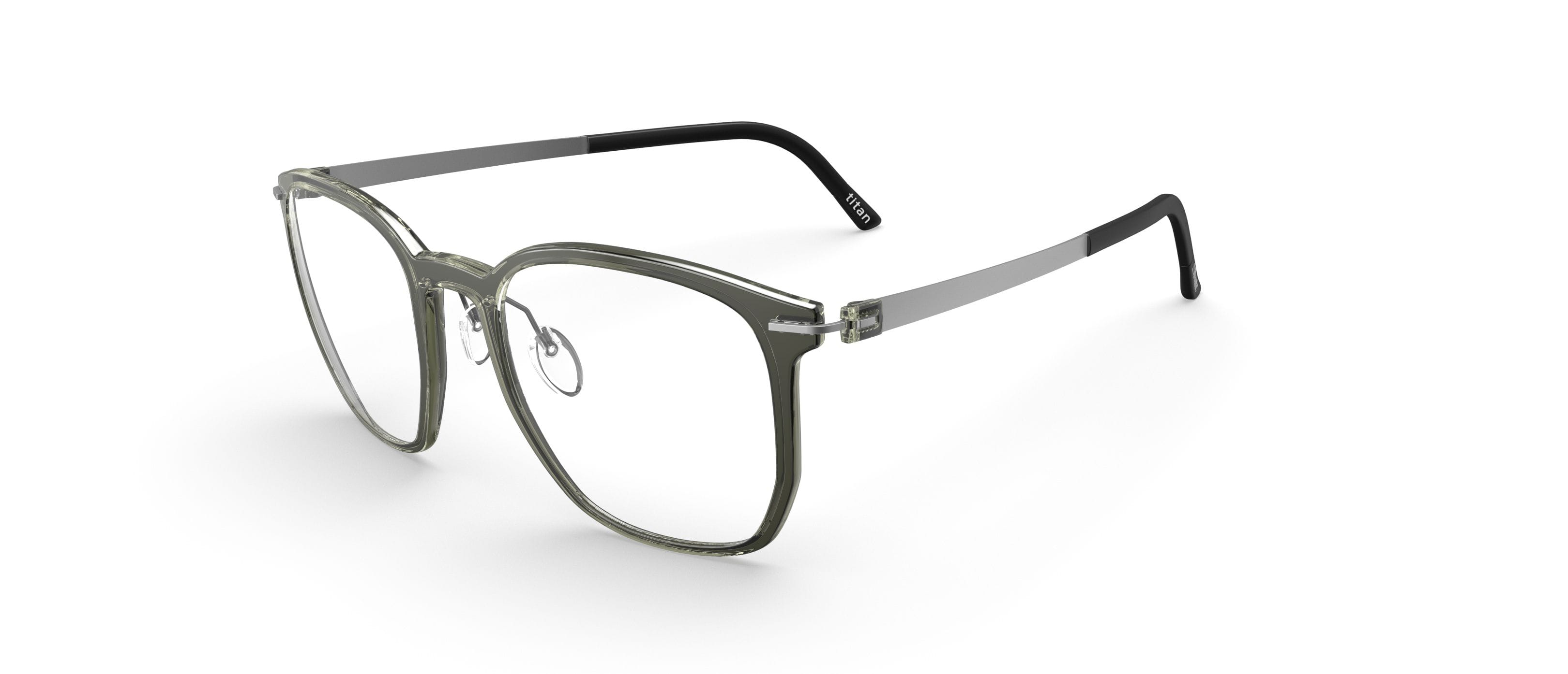 Silhouette 2952/75 Frame Transparent Green Male Full Titaniu — Transparent Green frame