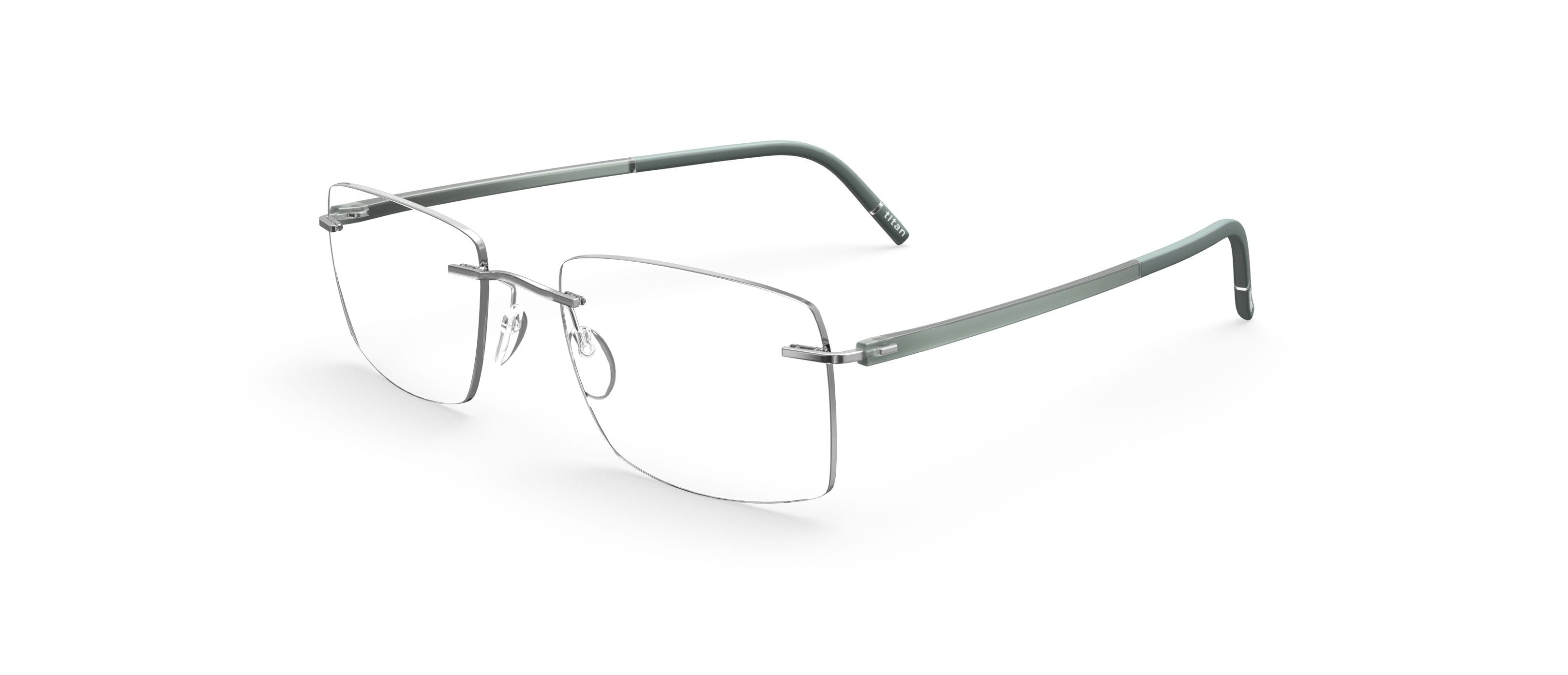 Silhouette 5567 Frame Grey Male RimLess Shell — Grey frame