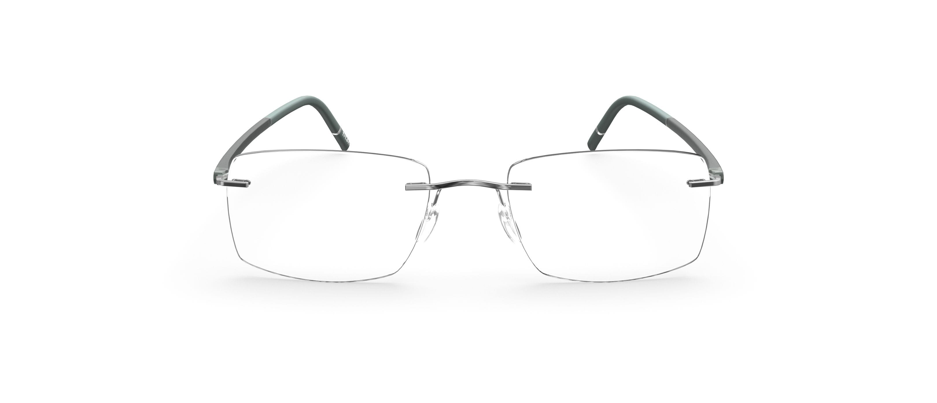 Silhouette 5567 Frame Grey Male RimLess Shell Frame — Grey frame — view 2