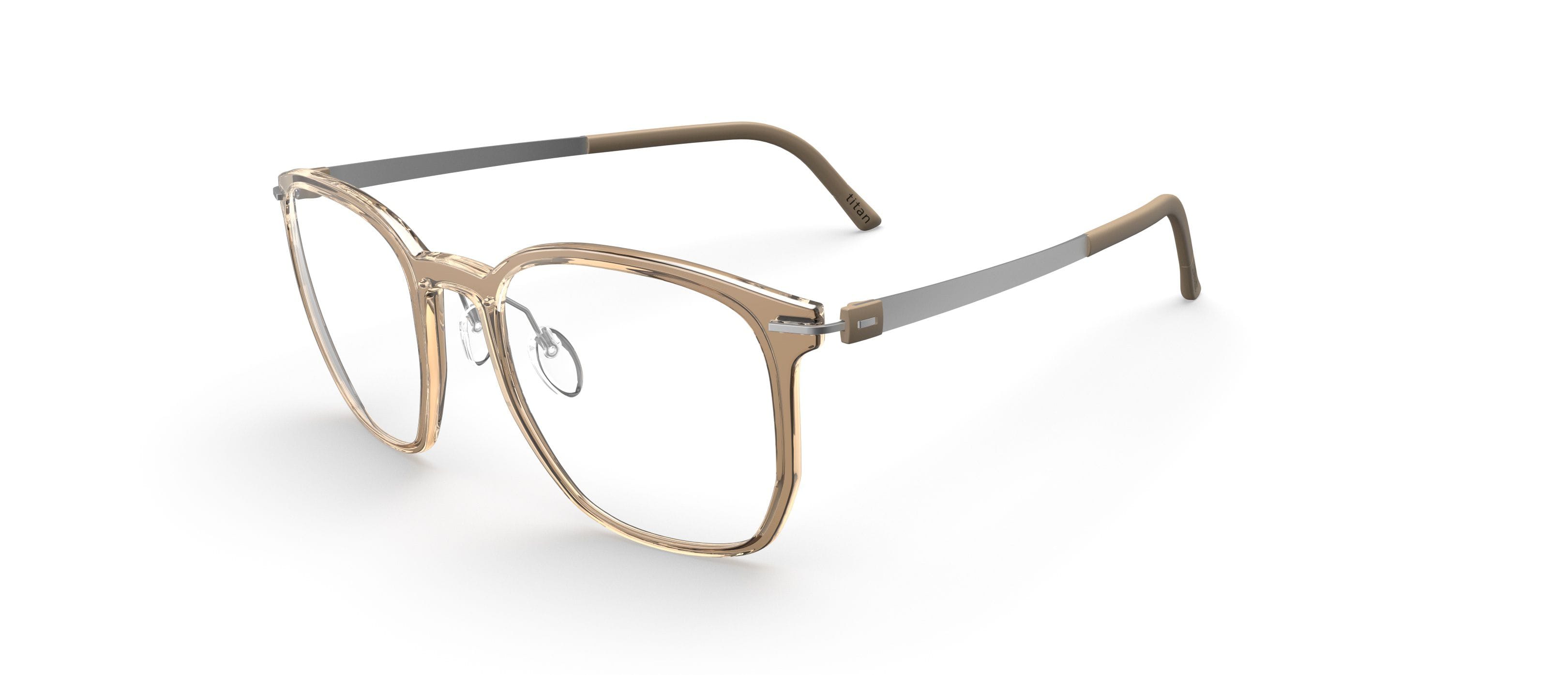 Silhouette 2952/75 Frame Transparent Brown Male Full Titaniu — Transparent Brown frame