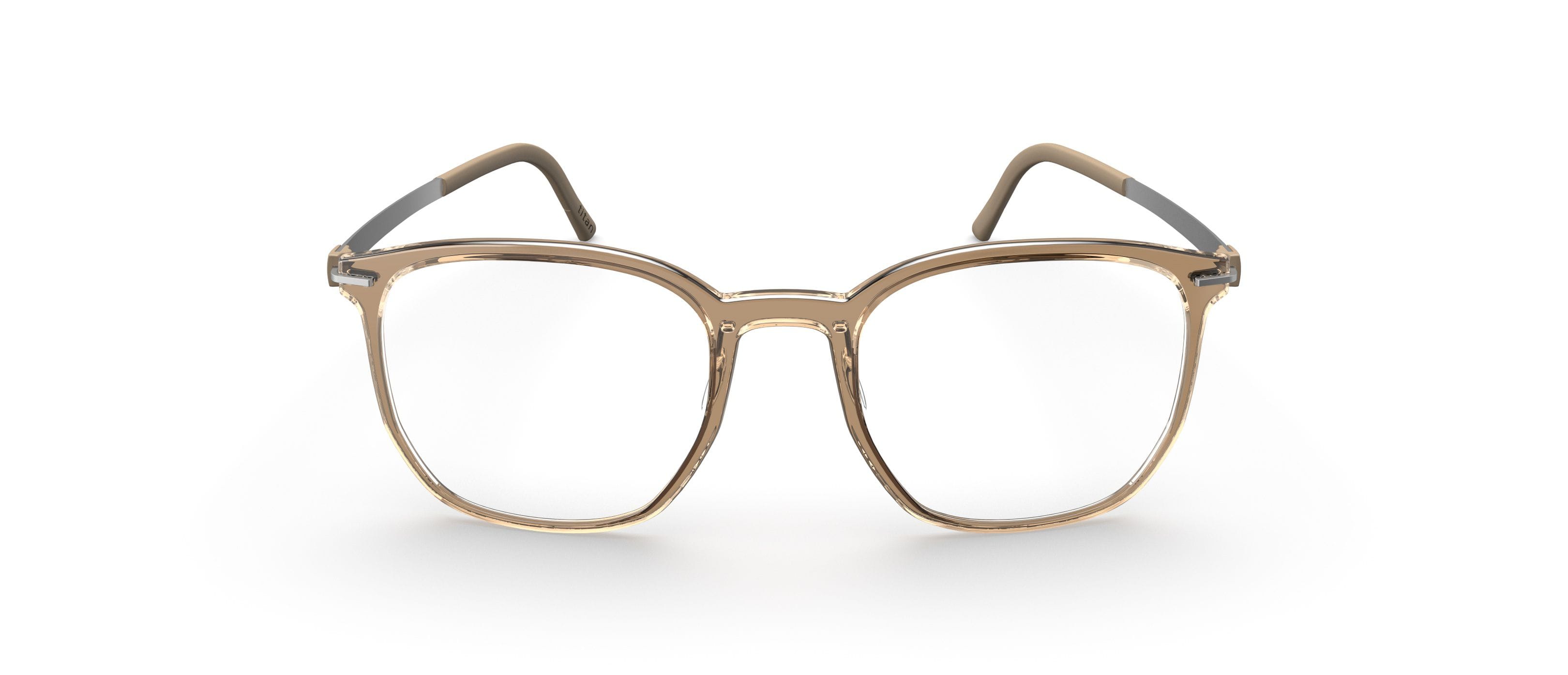 Silhouette 2952/75 Frame Transparent Brown Male Full Titaniu Frame — Transparent Brown frame — view 2