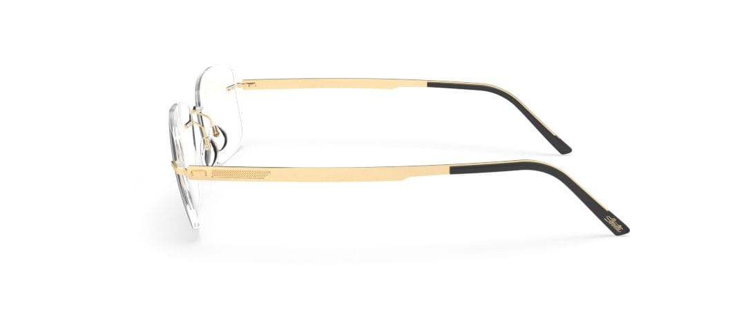 Silhouette 5554/KA Frame Gold Male RimLess Metal Frame — Gold frame — view 3