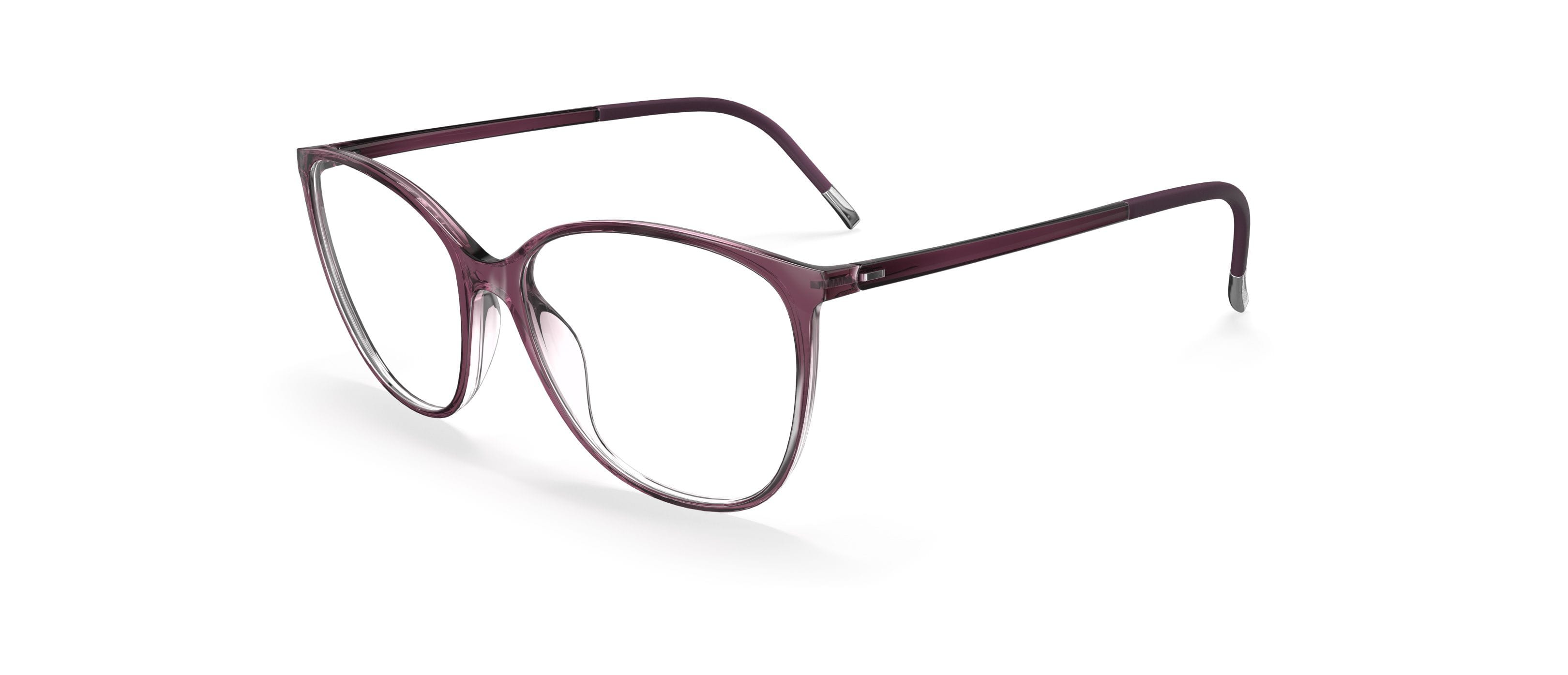 Silhouette 1601/75 Frame Transparent Violet Female Full Shel — Transparent Violet frame