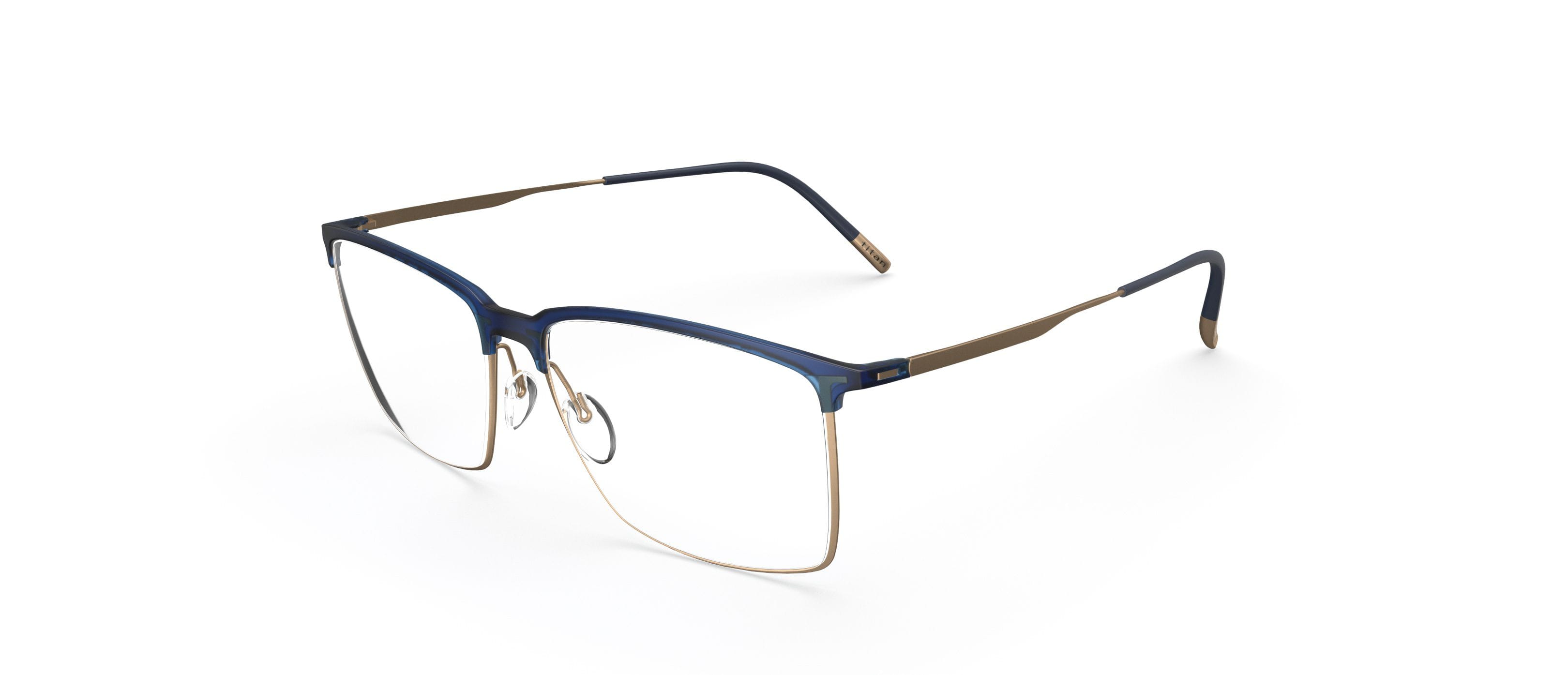 Silhouette 2946/75 Frame Blue Male Full Titanium — Blue frame