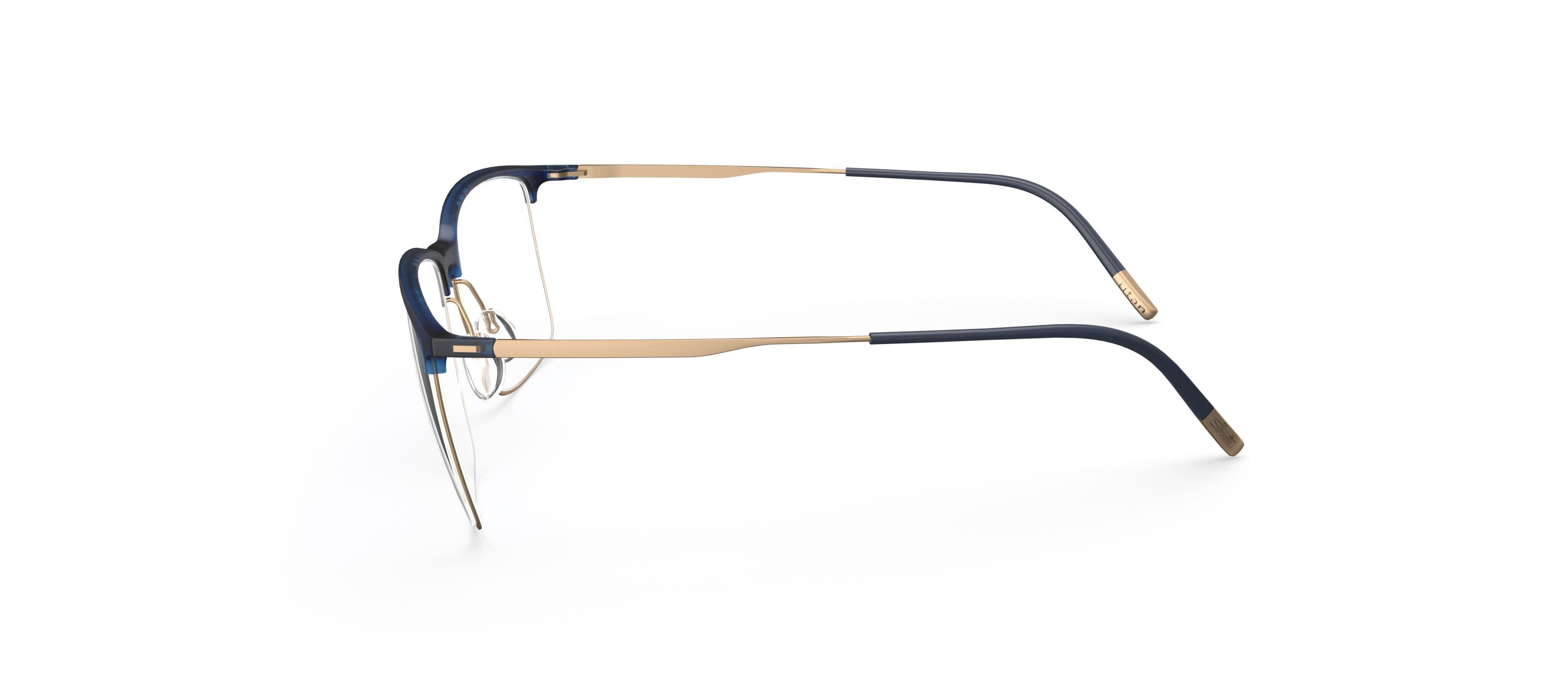 Silhouette 2946/75 Frame Blue Male Full Titanium Frame — Blue frame — view 3