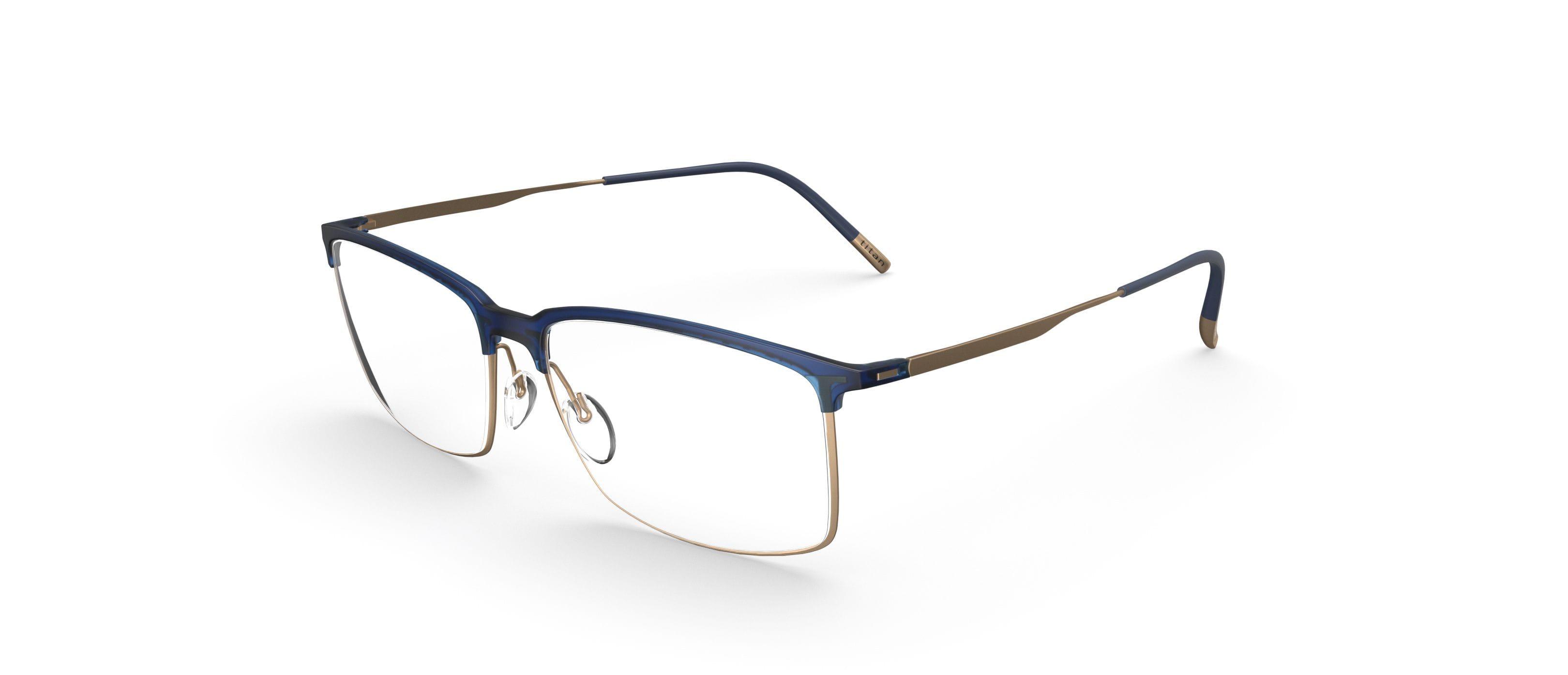 Silhouette 2947/75 Frame Blue Male Full Titanium — Blue frame