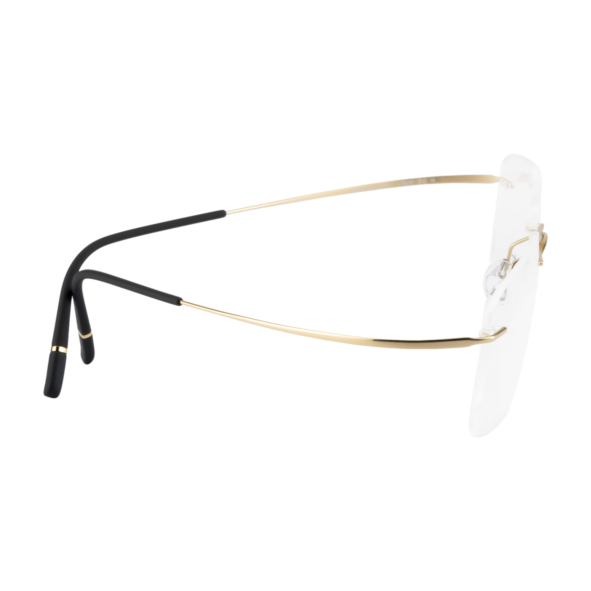 Silhouette 5599 Frame Gold Male RimLess Titanium Frame — Gold frame — view 3