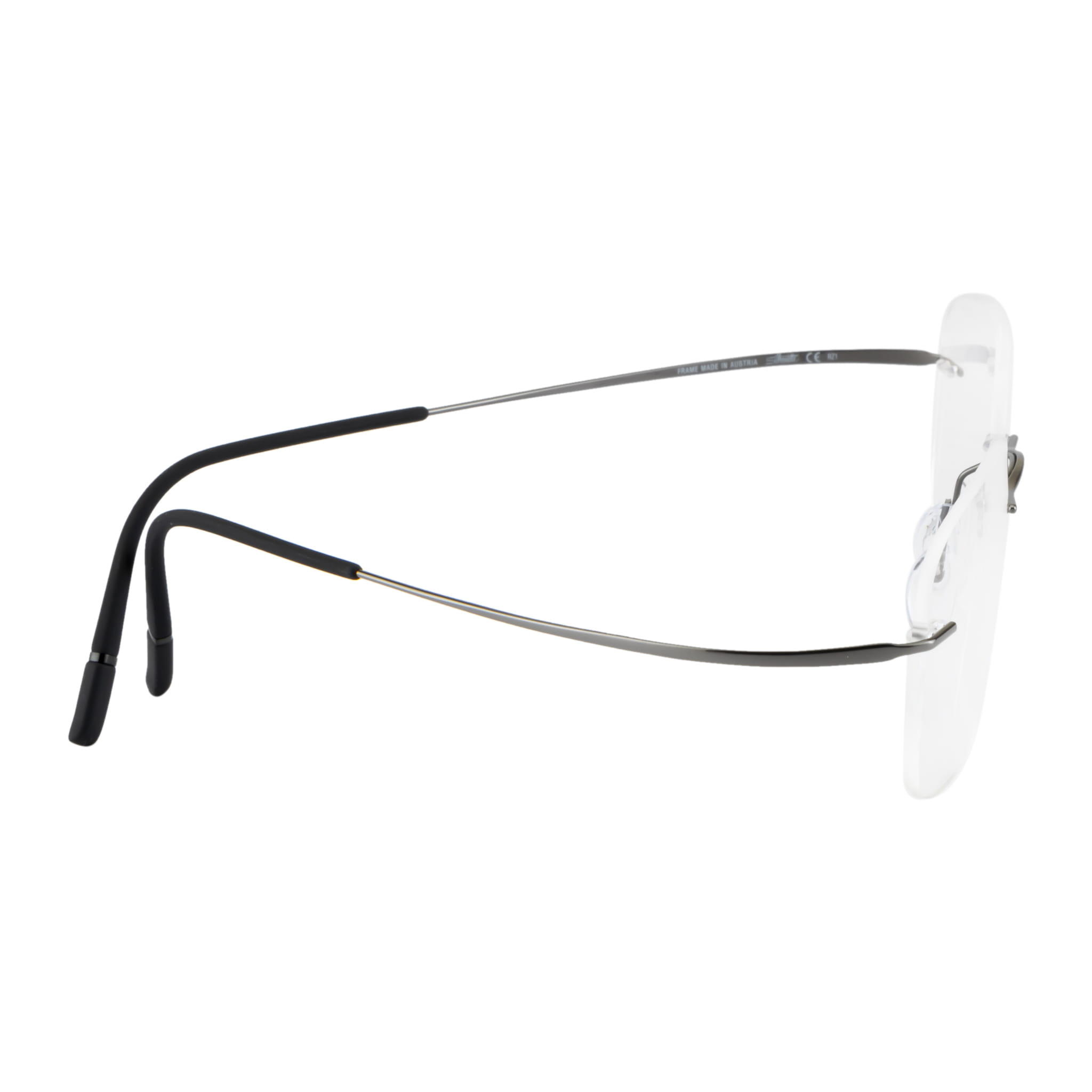 Silhouette 5599 Frame Grey Male RimLess Titanium Frame — Grey frame — view 3