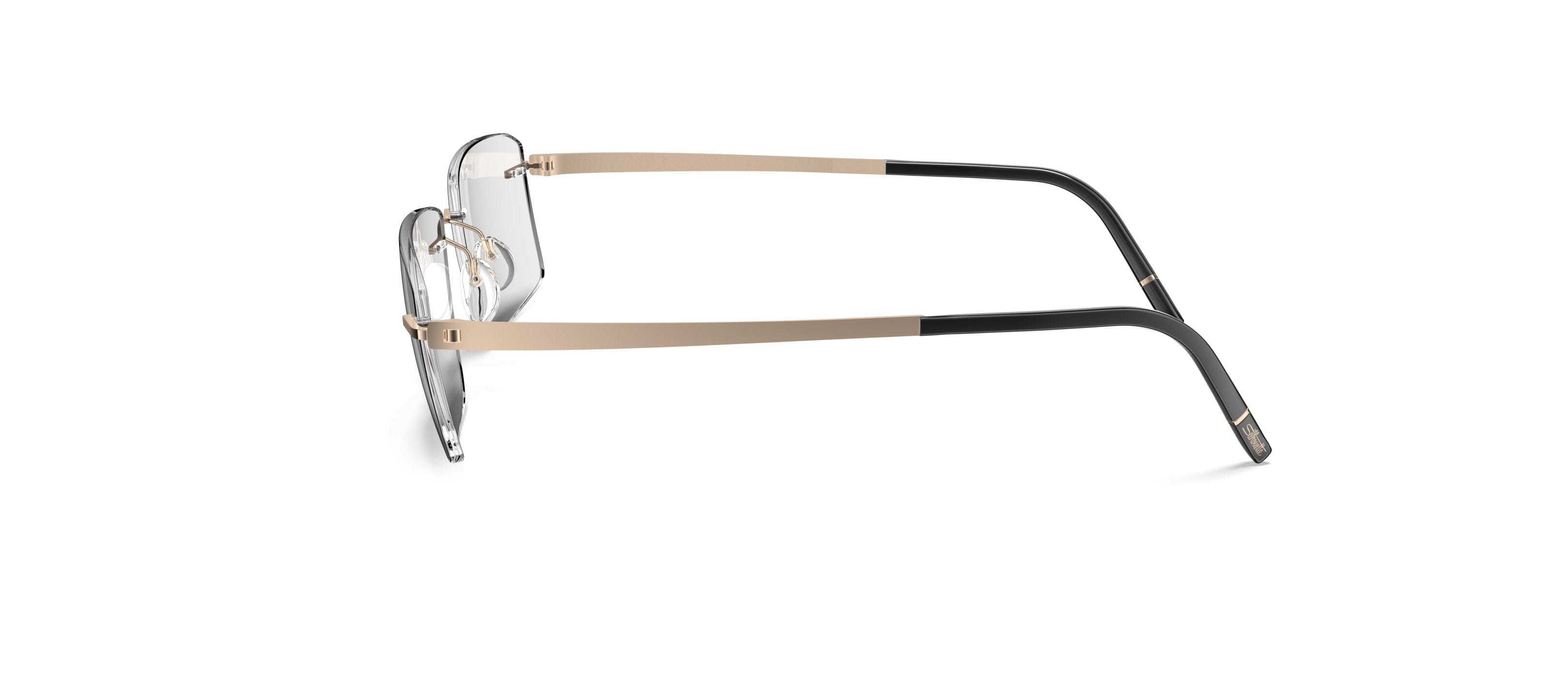 Silhouette SH-L009 Frame Gold Male RimLess Metal Frame — Gold frame — view 3