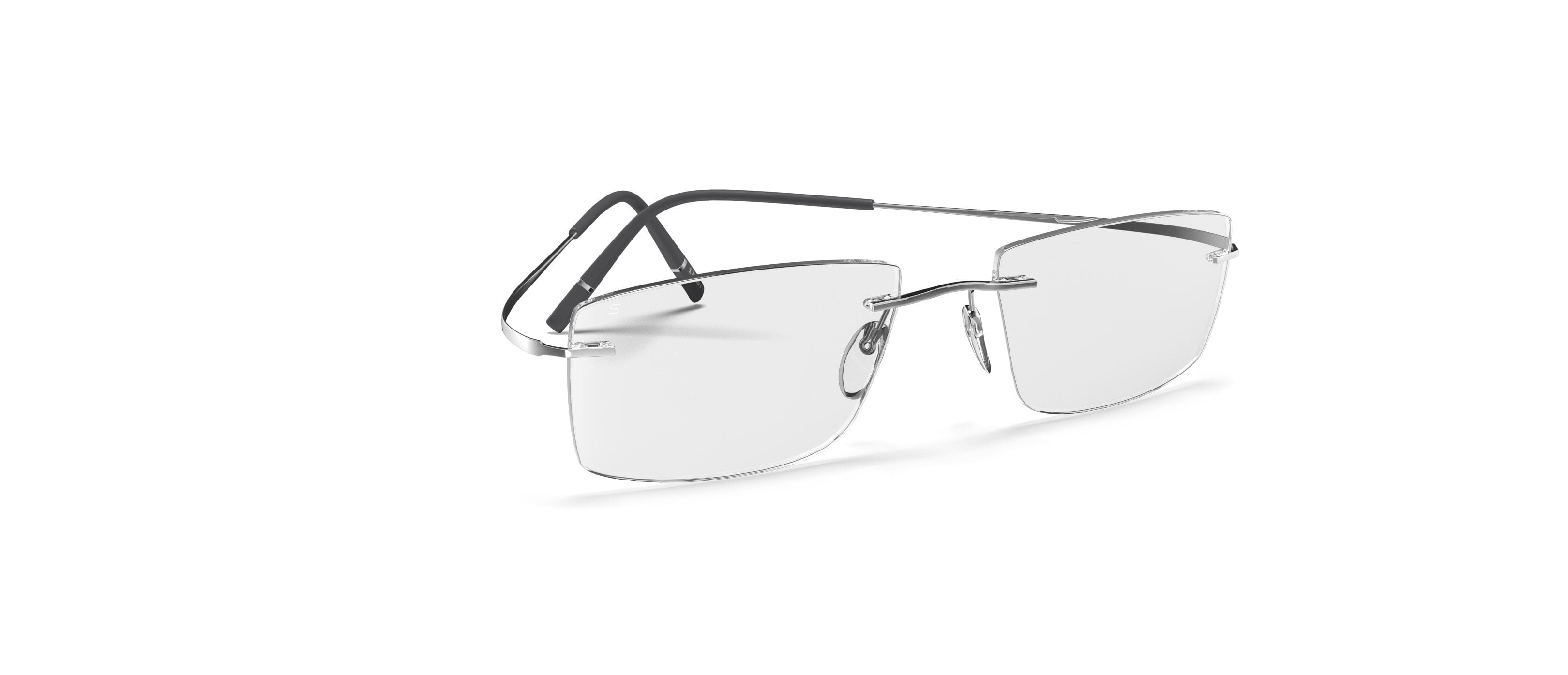 Silhouette SH-5599 Frame Silver Male RimLess Titanium — Silver frame
