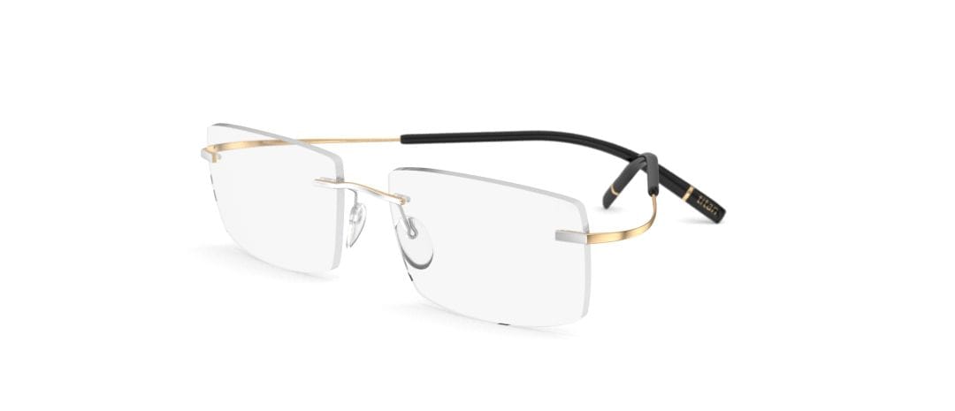 Silhouette 5539 Frame Silver Male RimLess Titanium — Silver frame