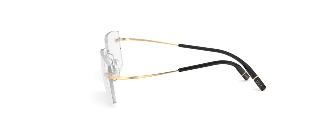 Silhouette 5539 Frame Silver Male RimLess Titanium Frame — Silver frame — view 3