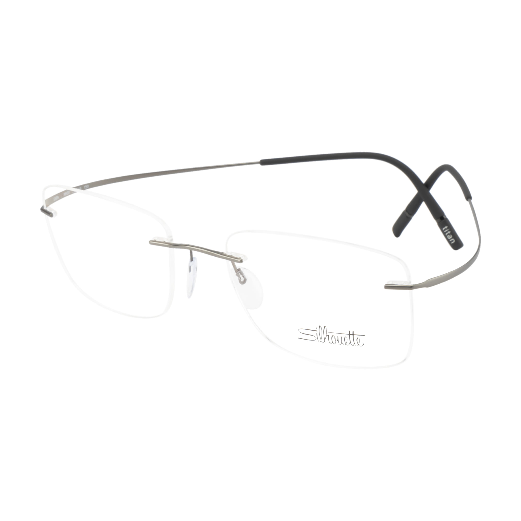 Silhouette 5599 Frame Grey Male RimLess Titanium — Grey frame