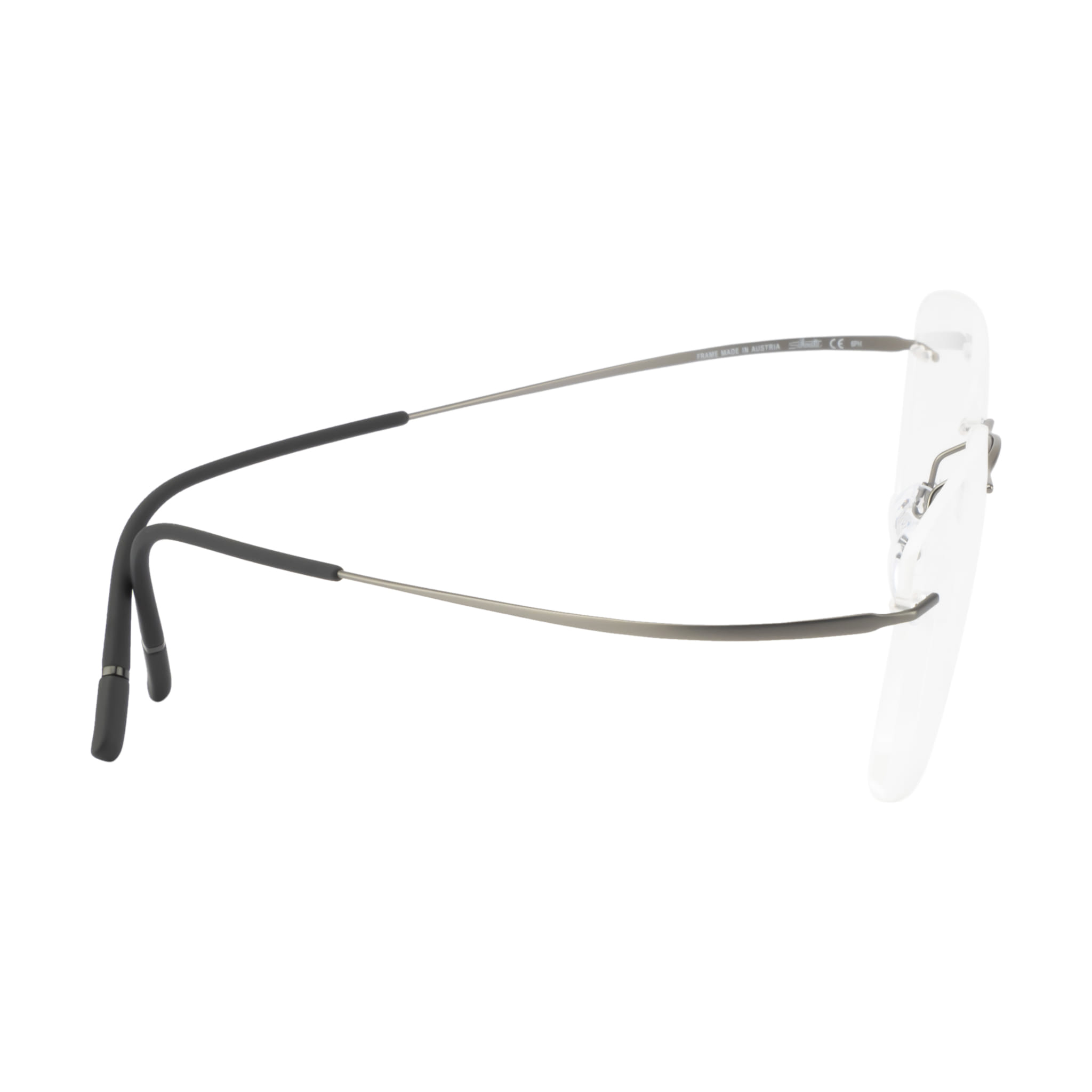 Silhouette 5599 Frame Grey Male RimLess Titanium Frame — Grey frame — view 2