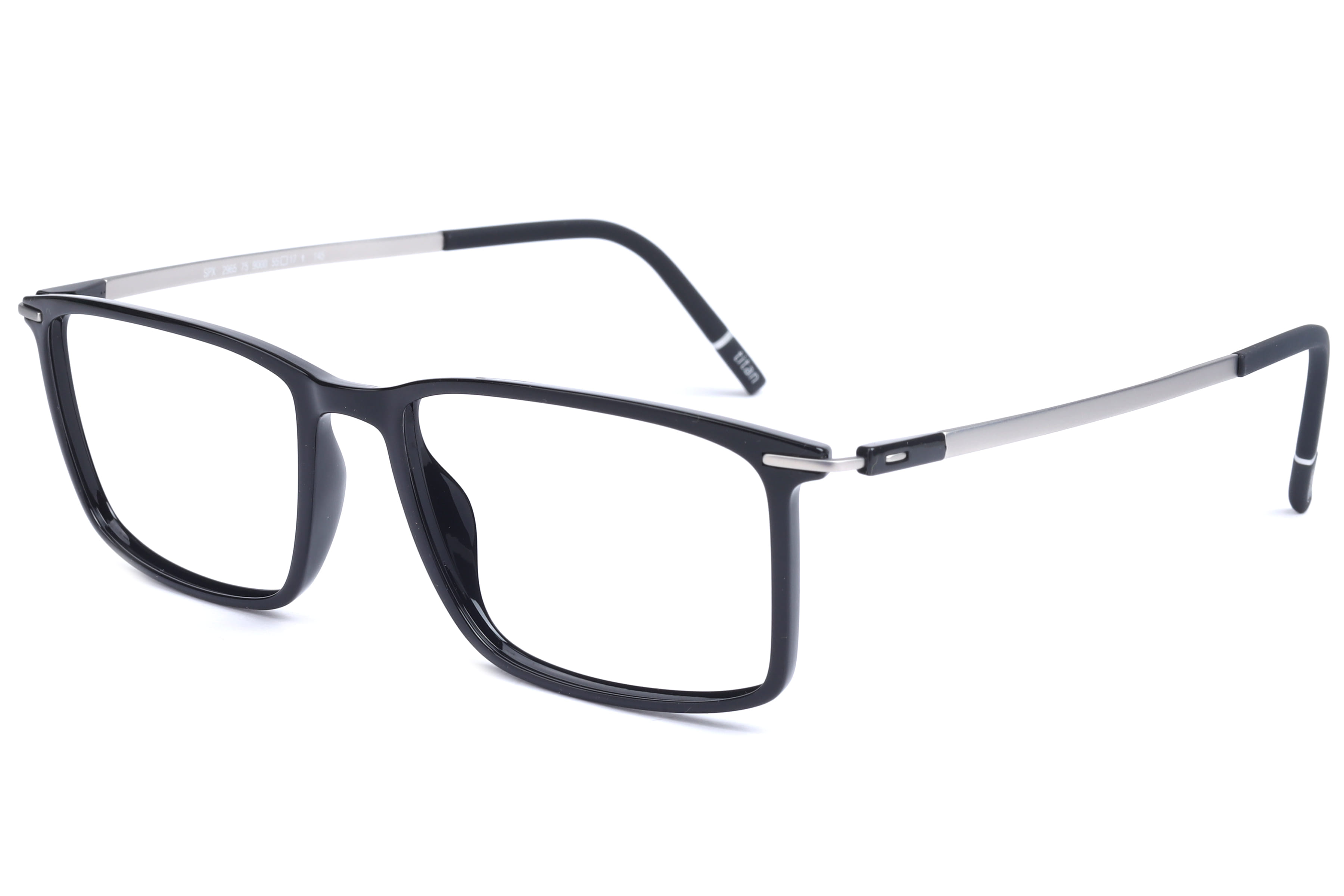 Silhouette SPX 2965 Frame Black Male Full Titanium Frame — Black frame — view 1