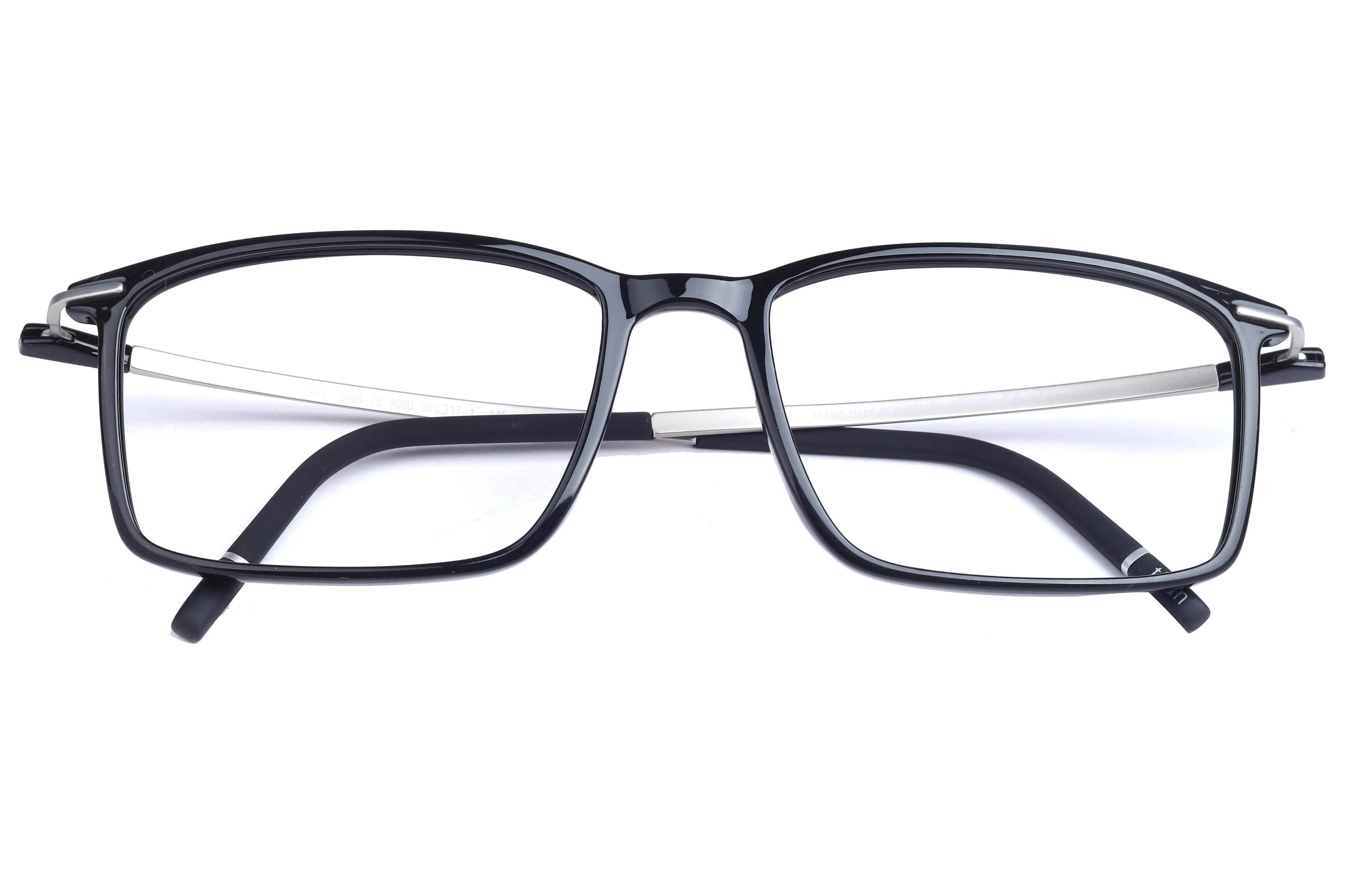 Silhouette SPX 2965 Frame Black Male Full Titanium Frame — Black frame — view 4