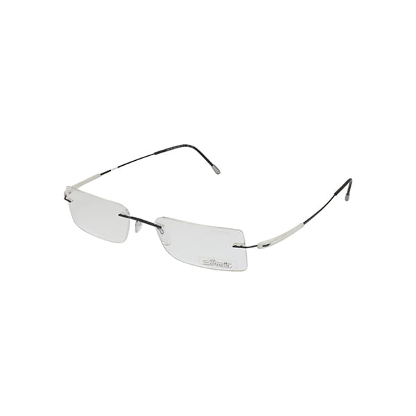 Silhouette 7717 Frame Black Male RimLess Titanium — Black frame