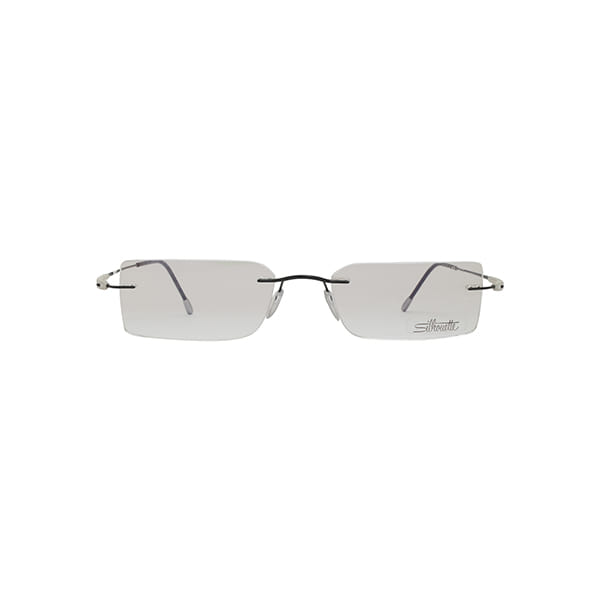 Silhouette 7717 Frame Black Male RimLess Titanium Frame — Black frame — view 2