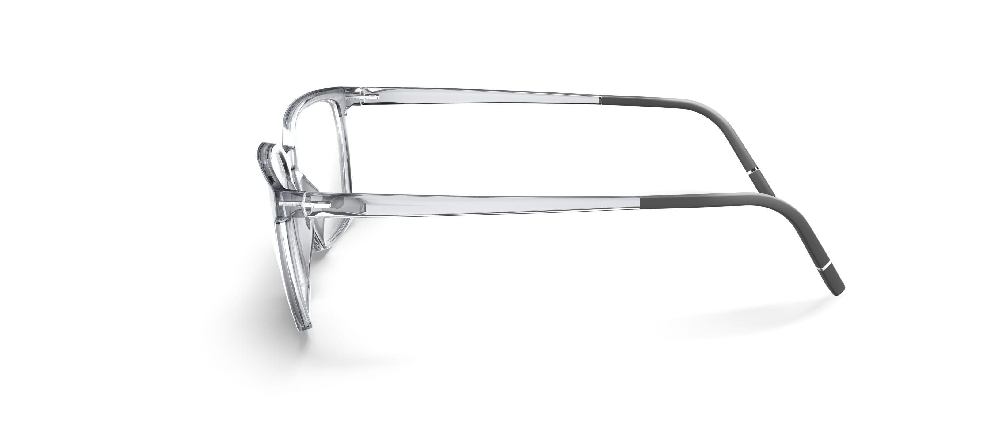 Silhouette SPX 1625 Frame Transparent Blue Male Full Shell Frame — Transparent Blue frame — view 3