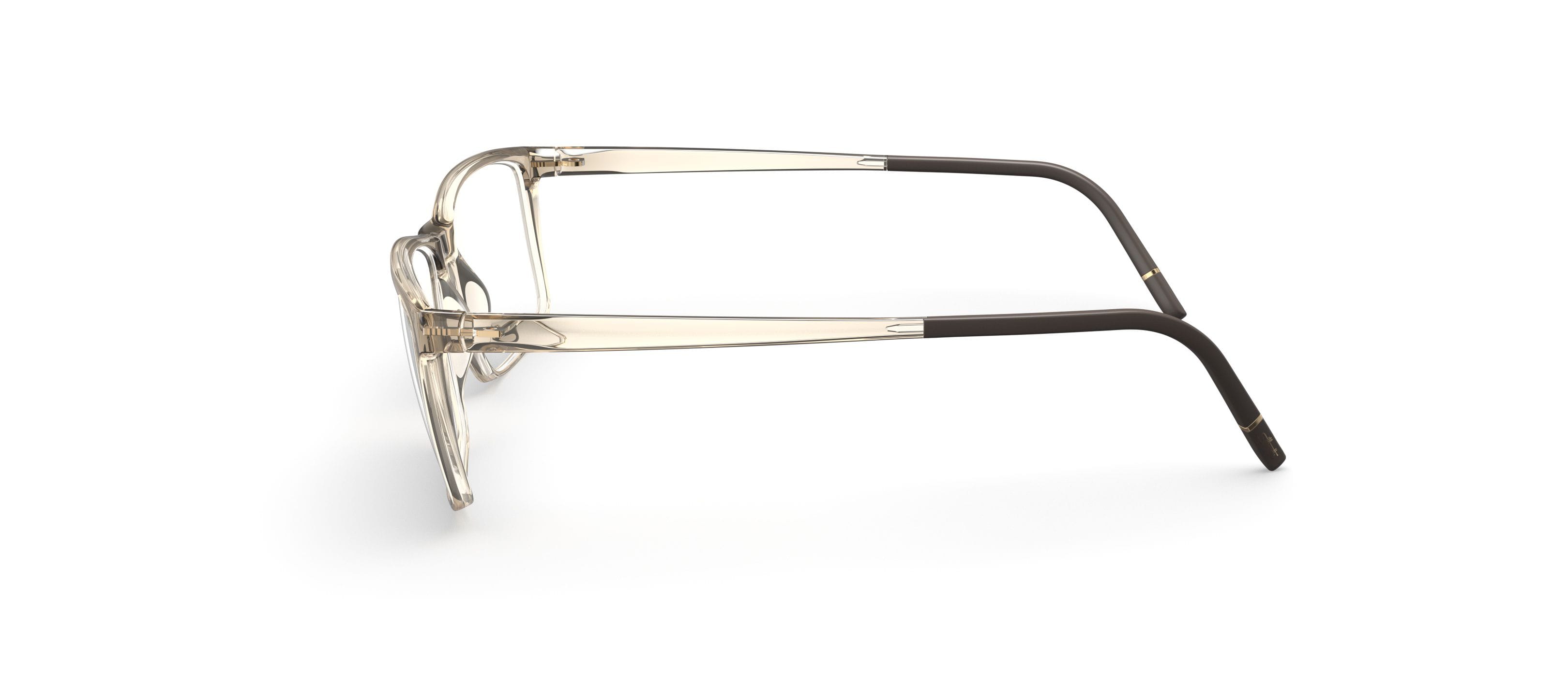 Silhouette SPX 2972 Frame Transparent Brown Male Full Shell Frame — Transparent Brown frame — view 3