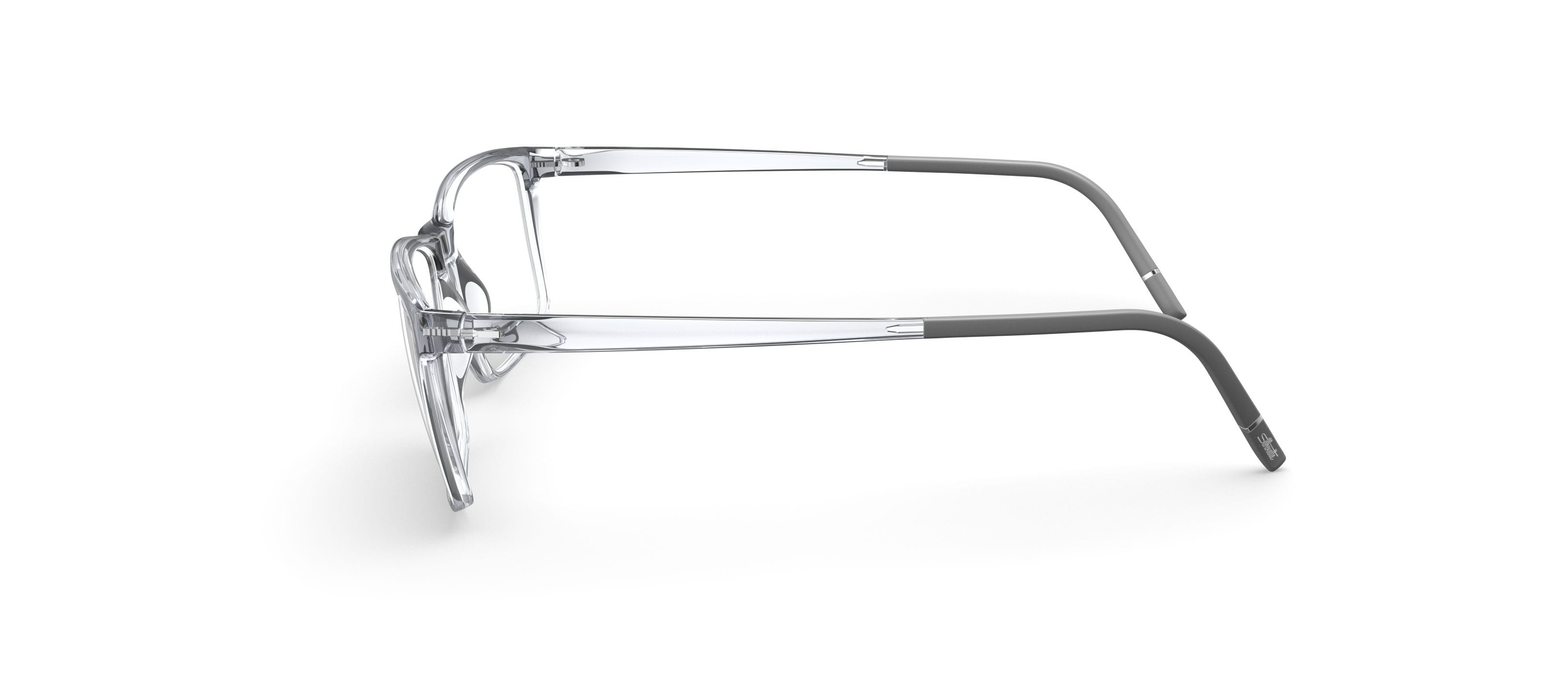 Silhouette SPX 2972 Frame Transparent Blue Male Full Shell Frame — Transparent Blue frame — view 3