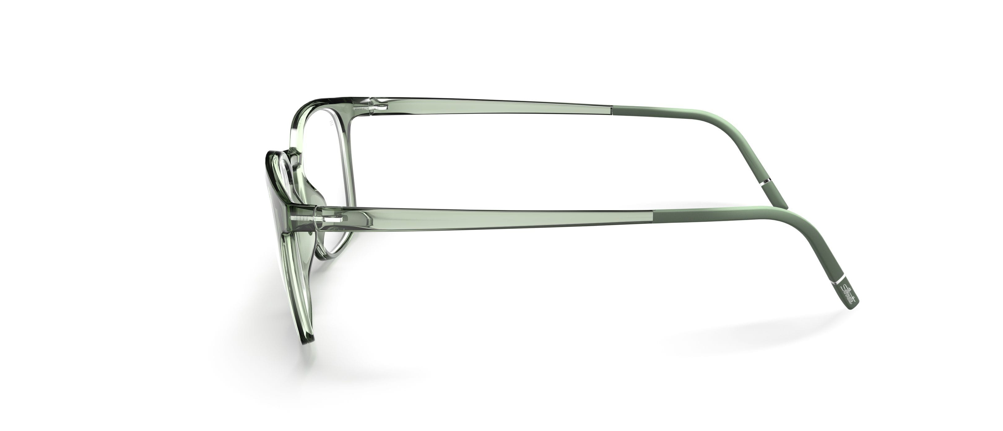Silhouette SPX 2980 Frame Transparent Green Male Full Shell Frame — Transparent Green frame — view 3