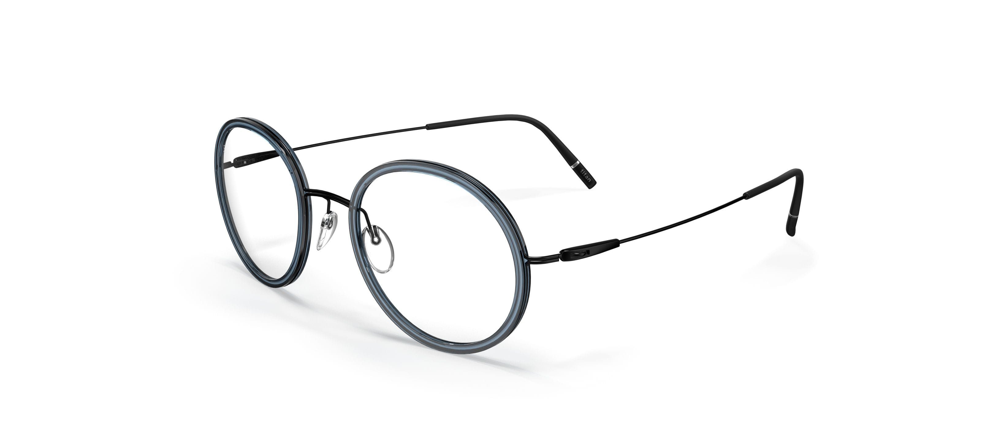 Silhouette 5582 Frame Blue Unisex Full Titanium — Blue frame